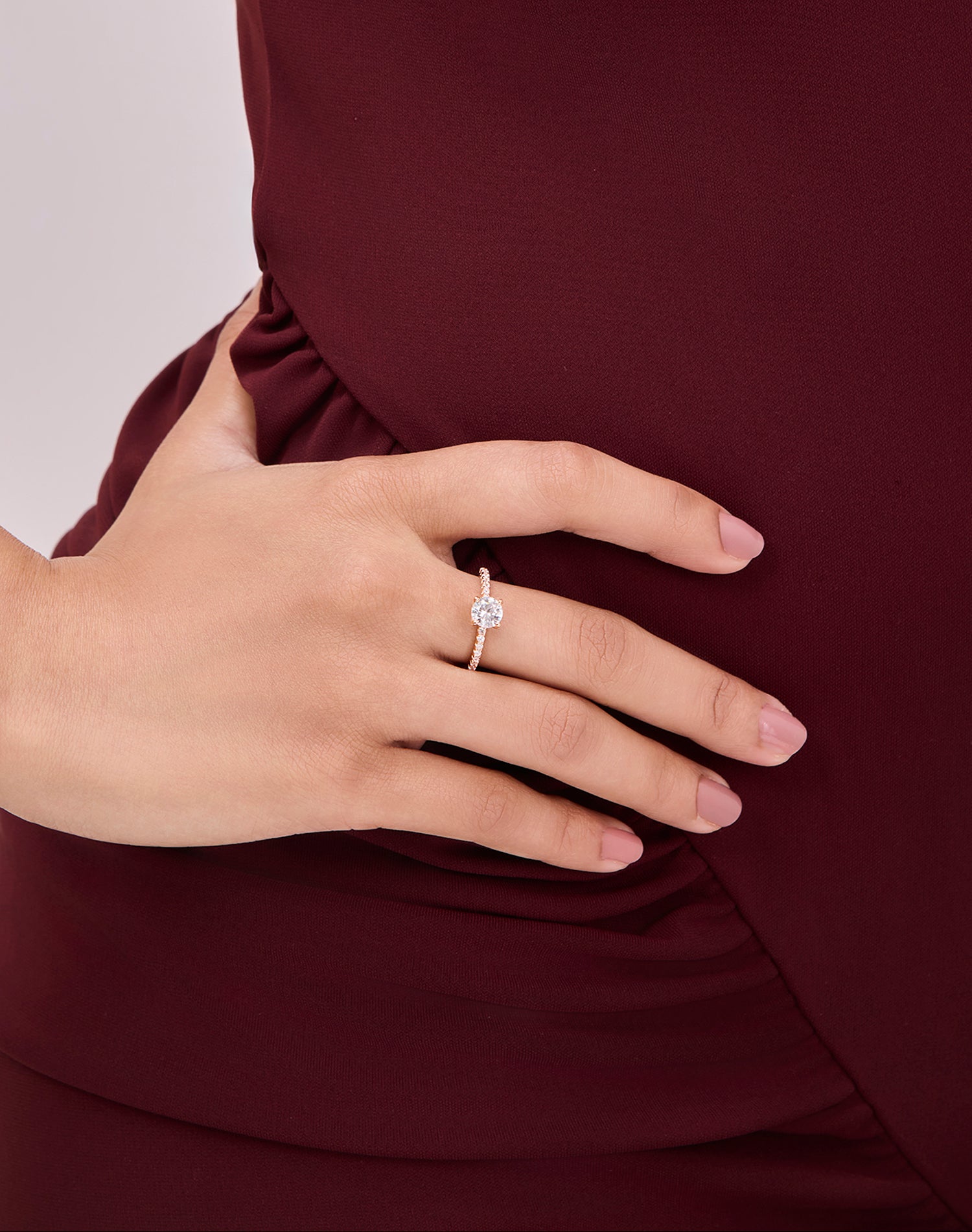 Rose Classic Solitaire Ring