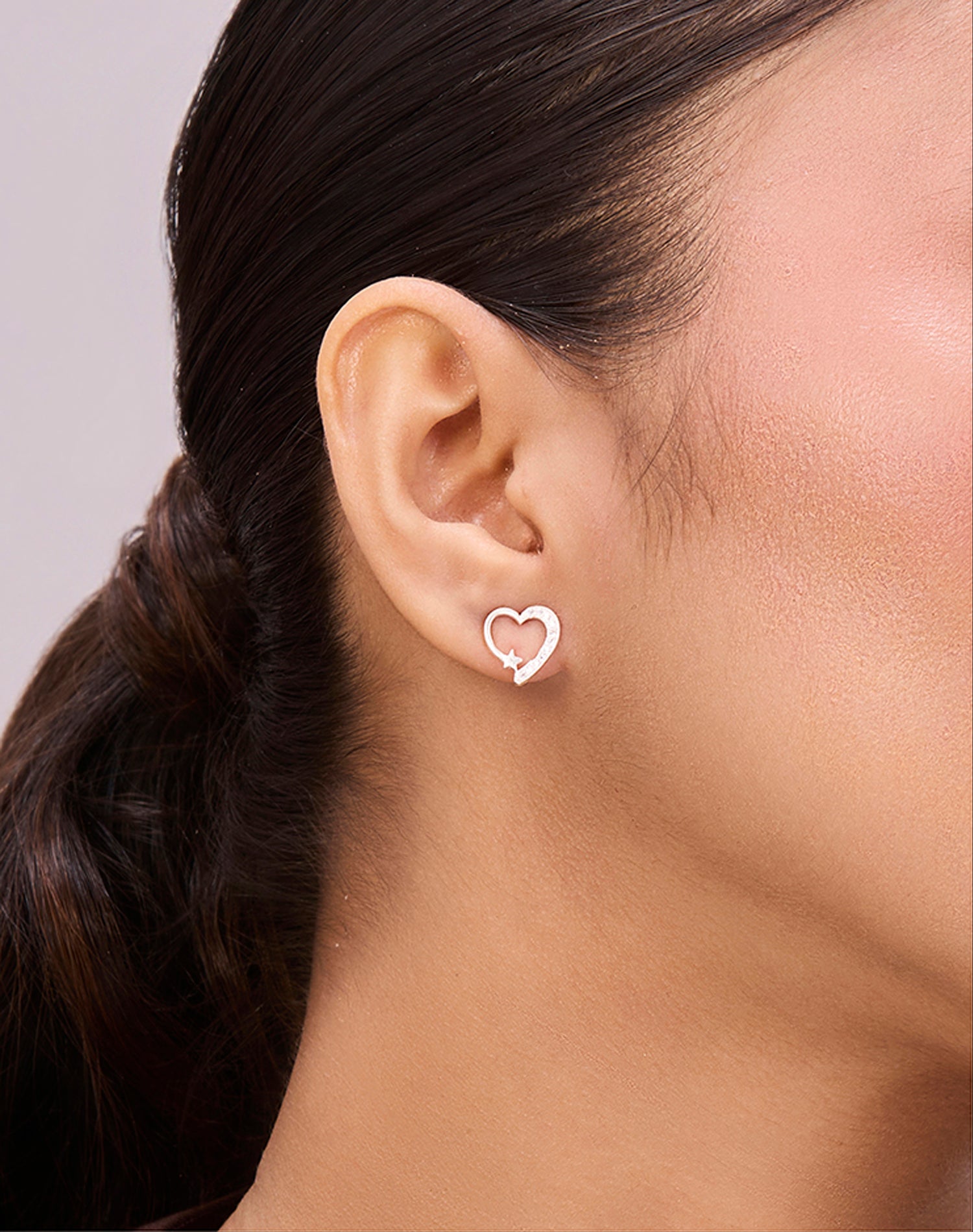 Silver Better half earrings