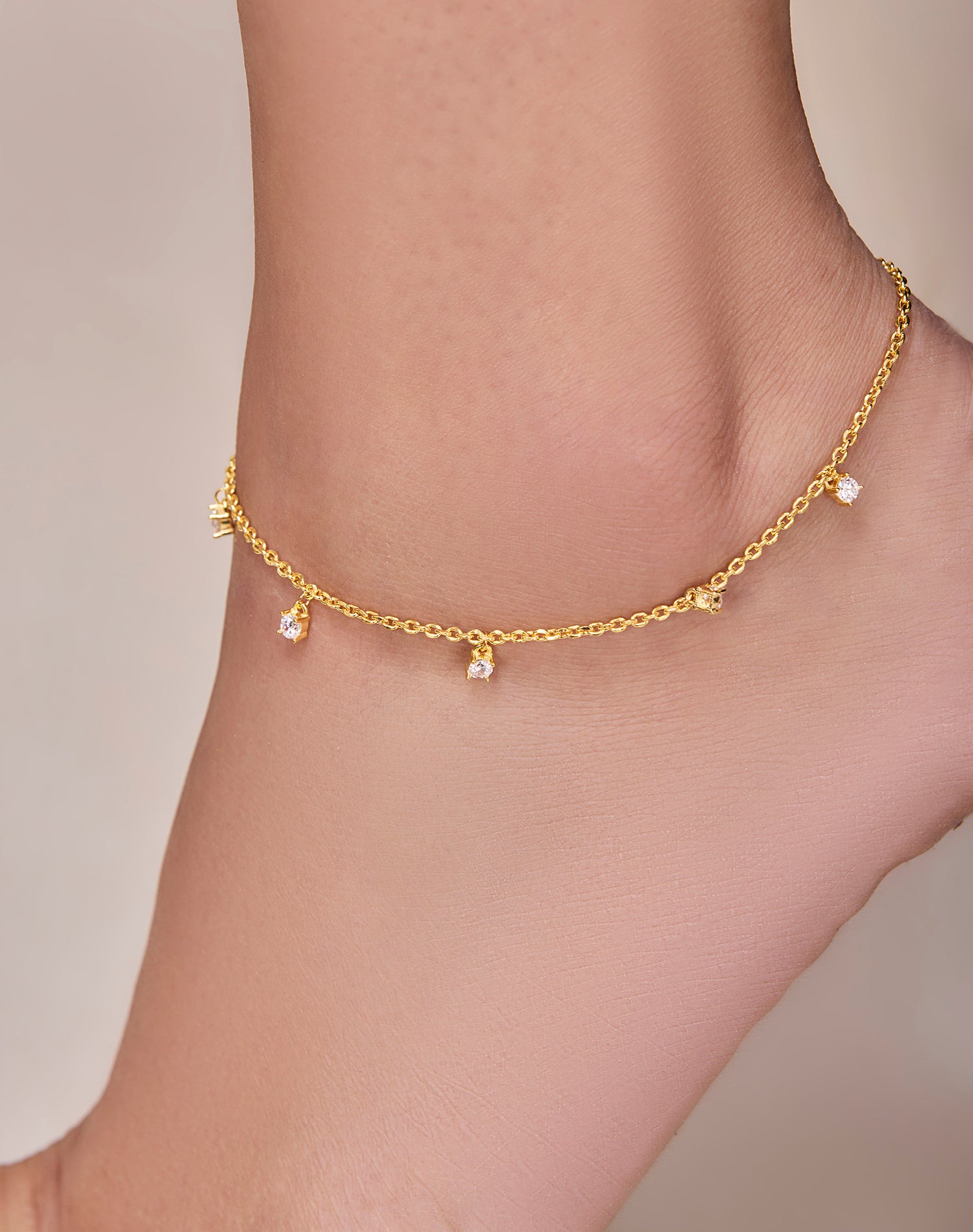 Gold Classic Shine Anklet