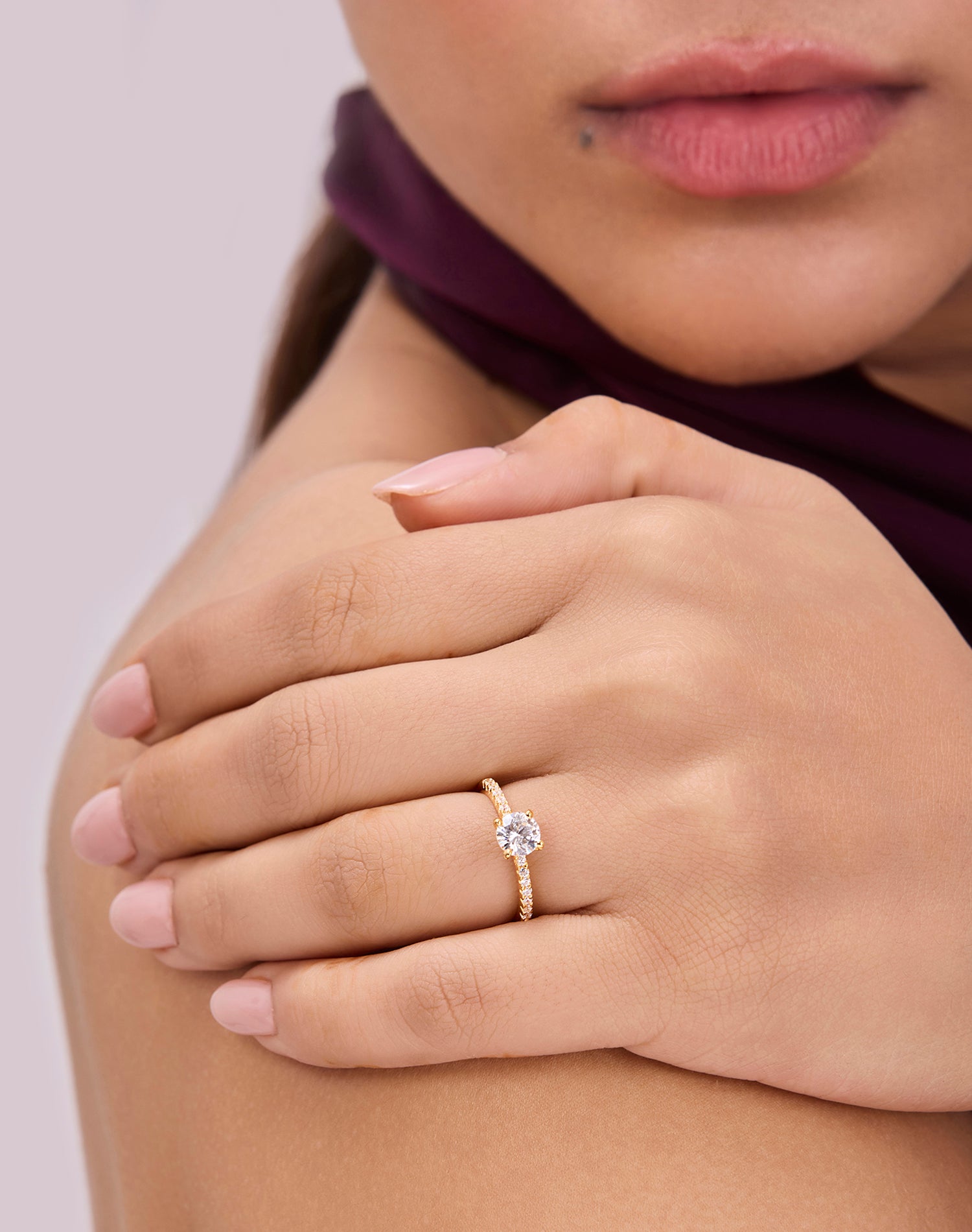 Gold Classic Solitaire Ring