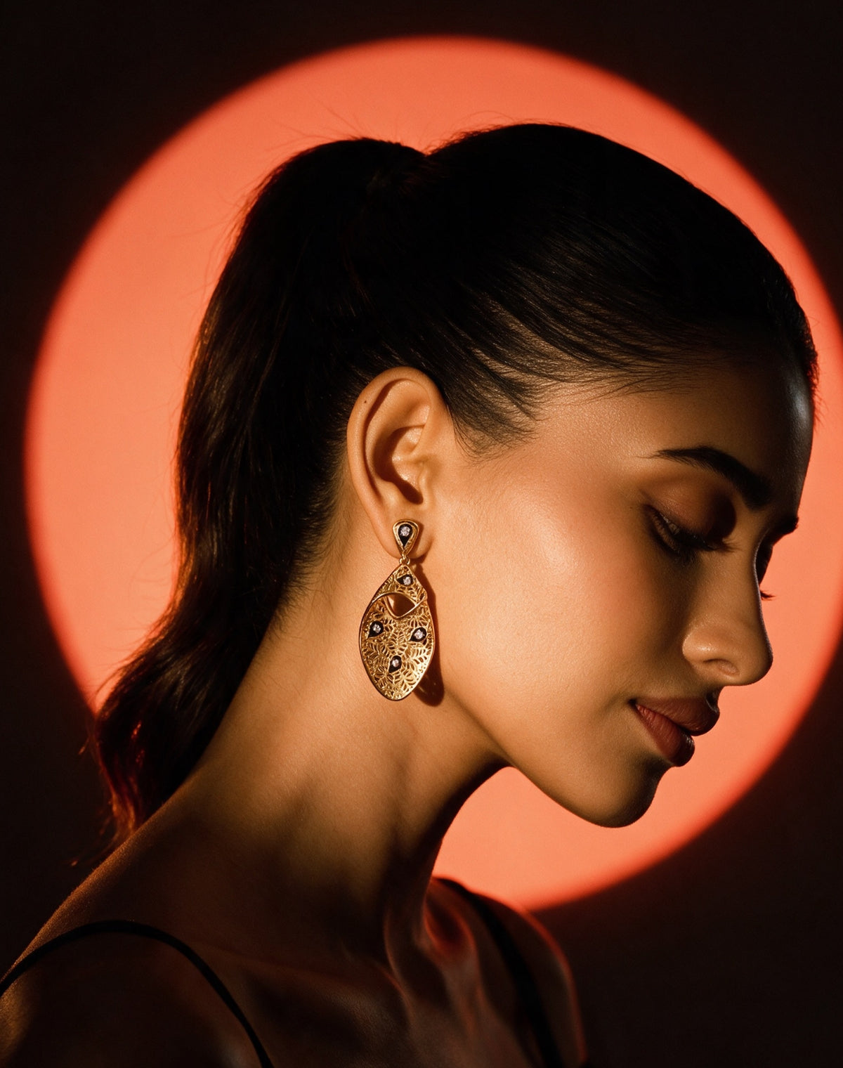 Midnight Noir Statement Earrings