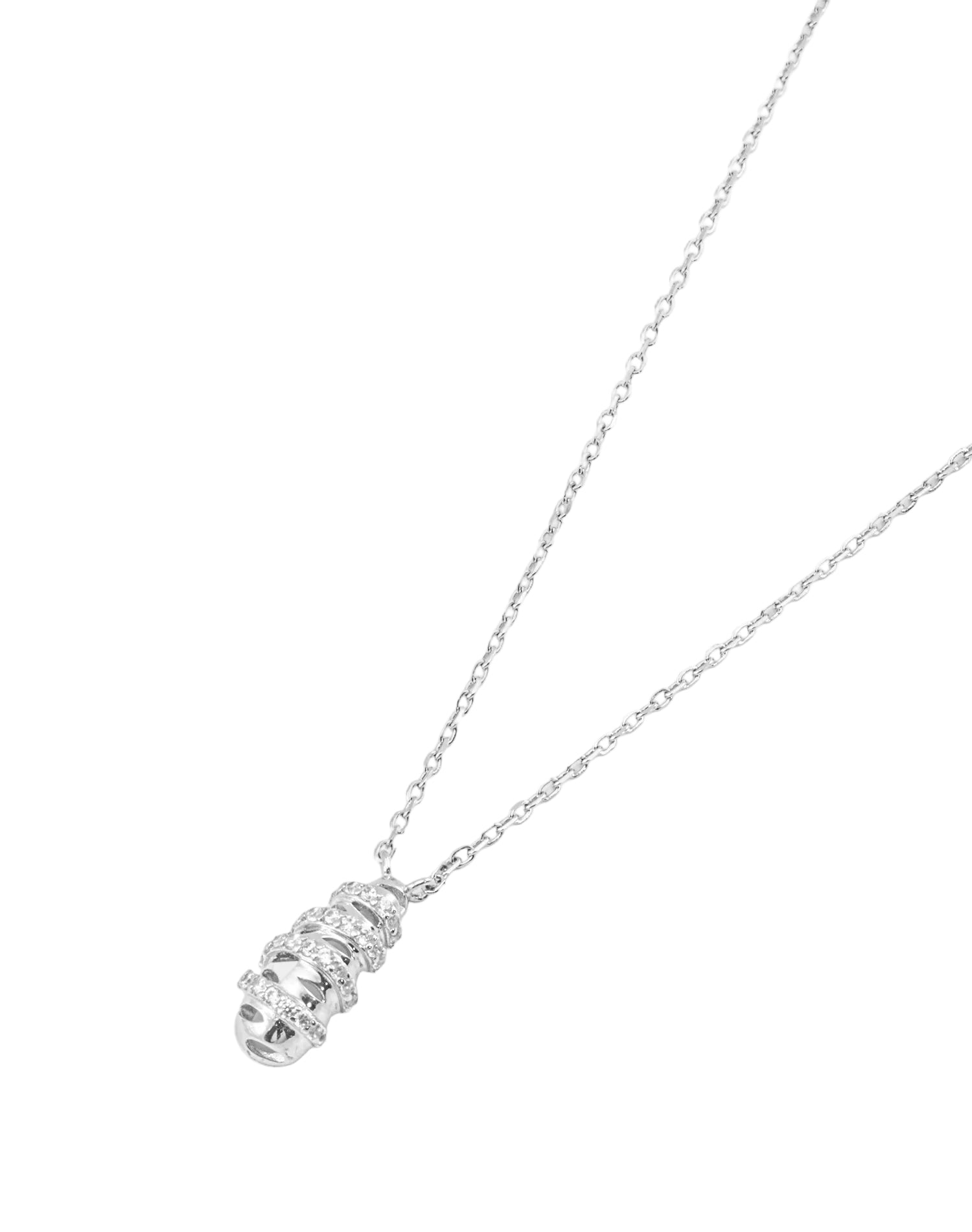 Silver Droplet Pendant Chain