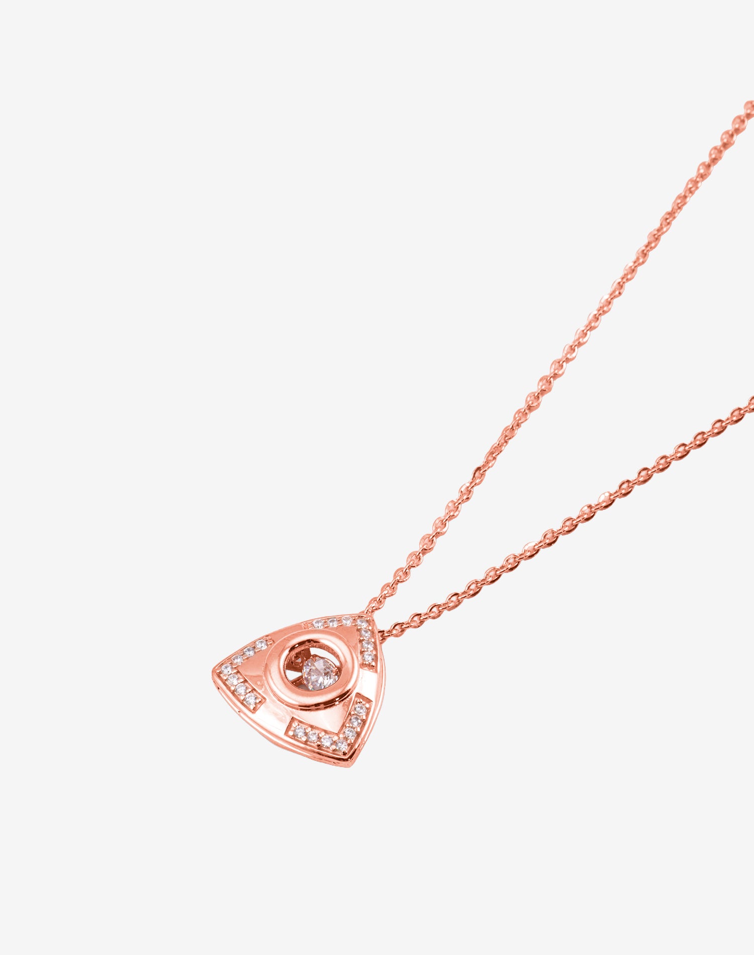 Rose Poise Dancing Diamond Pendant Chain