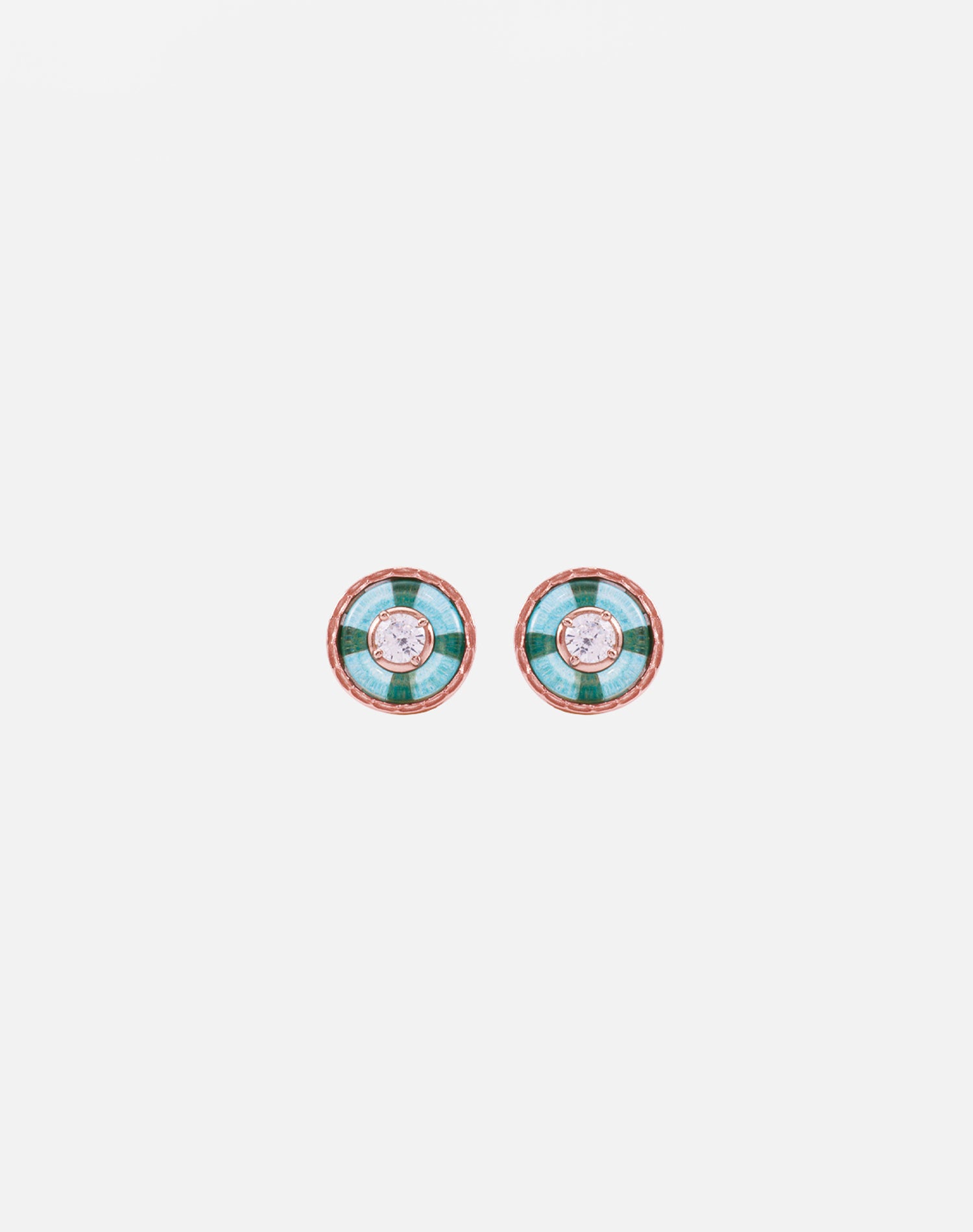 Rose Orbis Verde Earrings