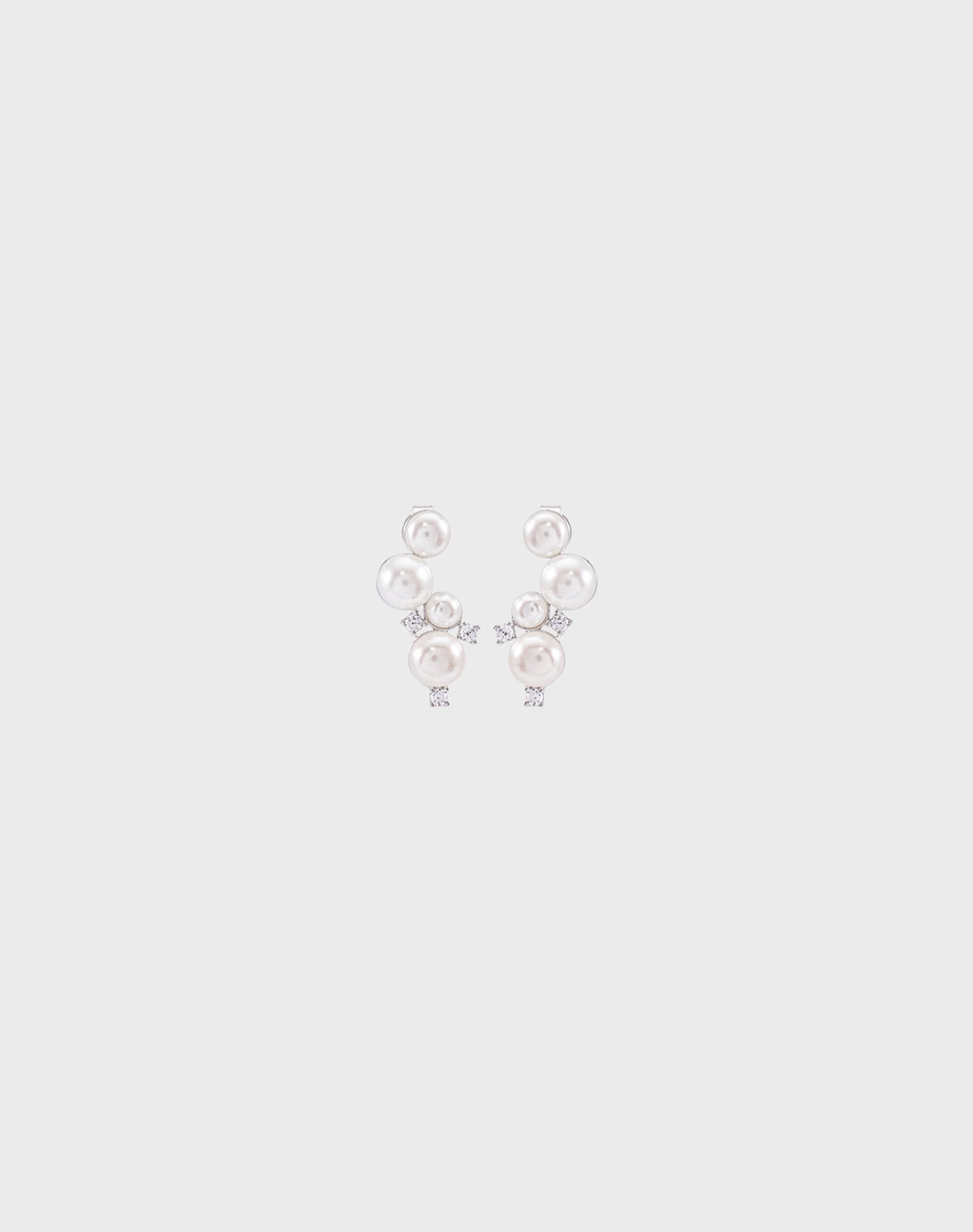 Silver Harmony Pearl Earrings