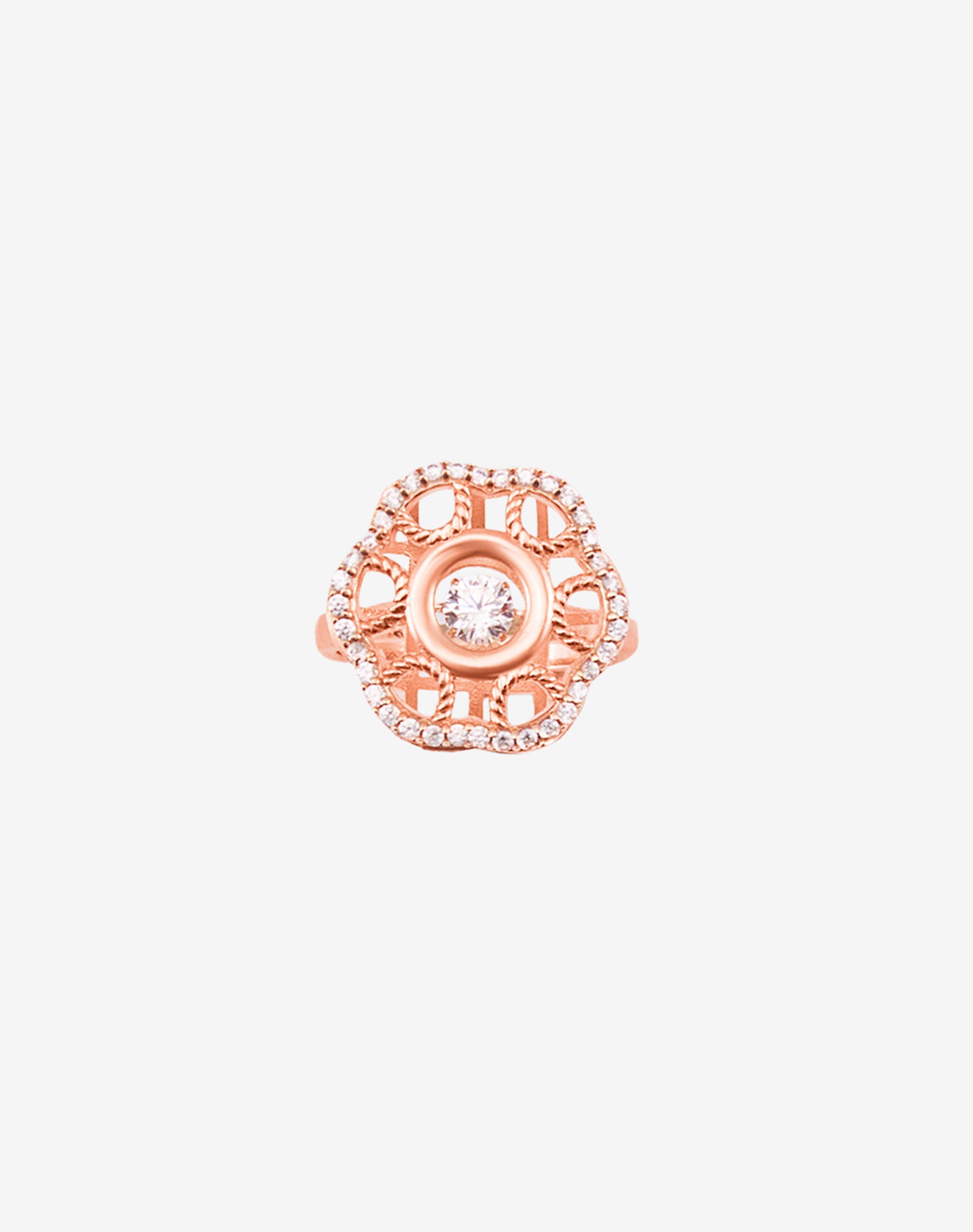 Rose Florence Dancing Diamond Ring