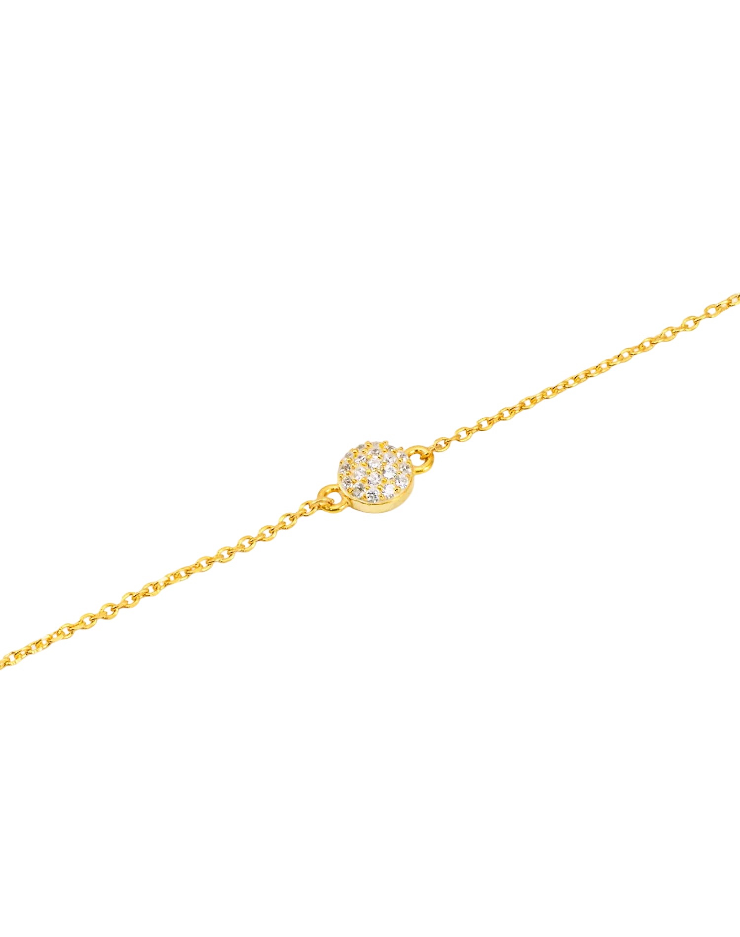 Gold Sparkling Dome Bracelet
