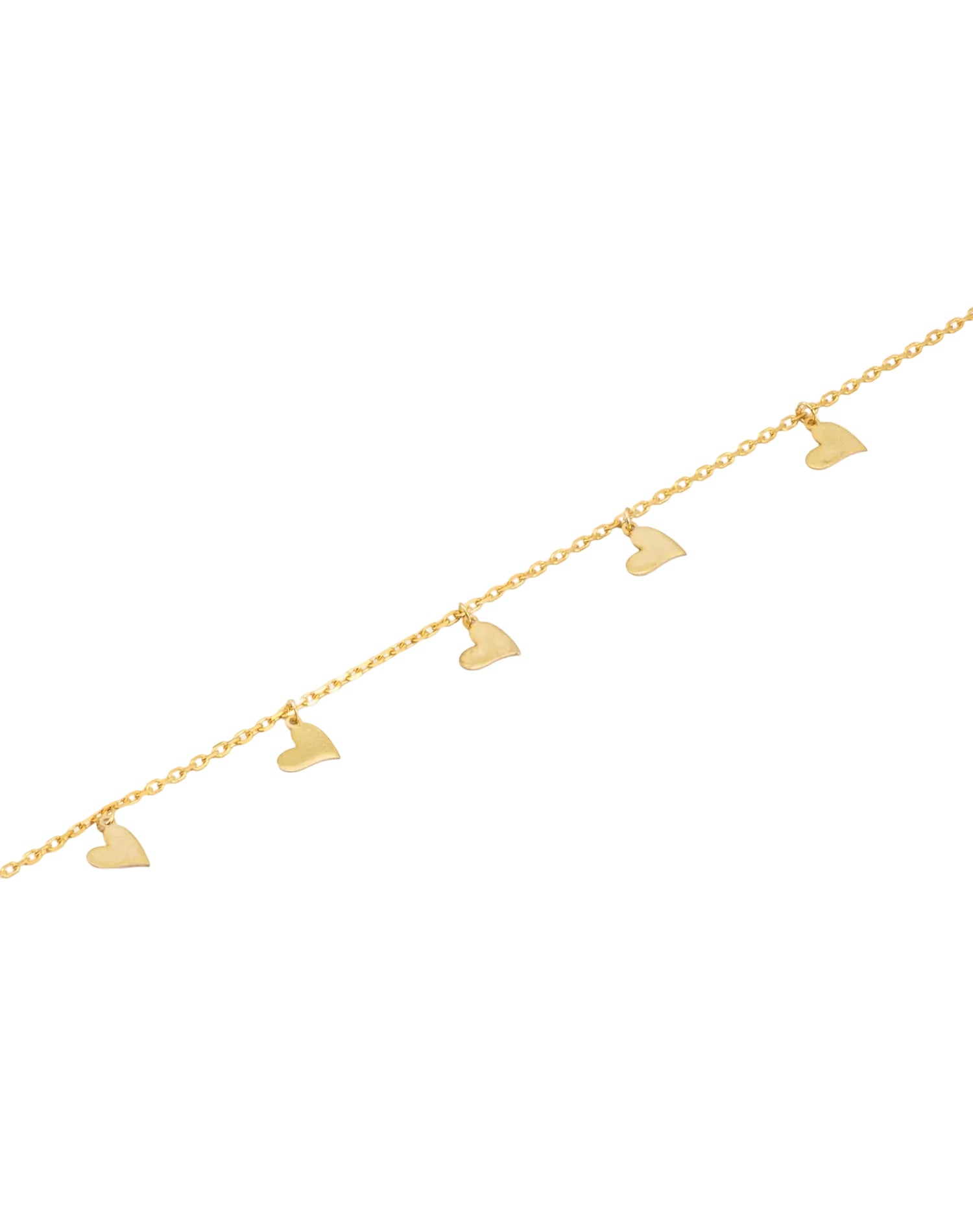 Gold Falling In Love Charm Bracelet