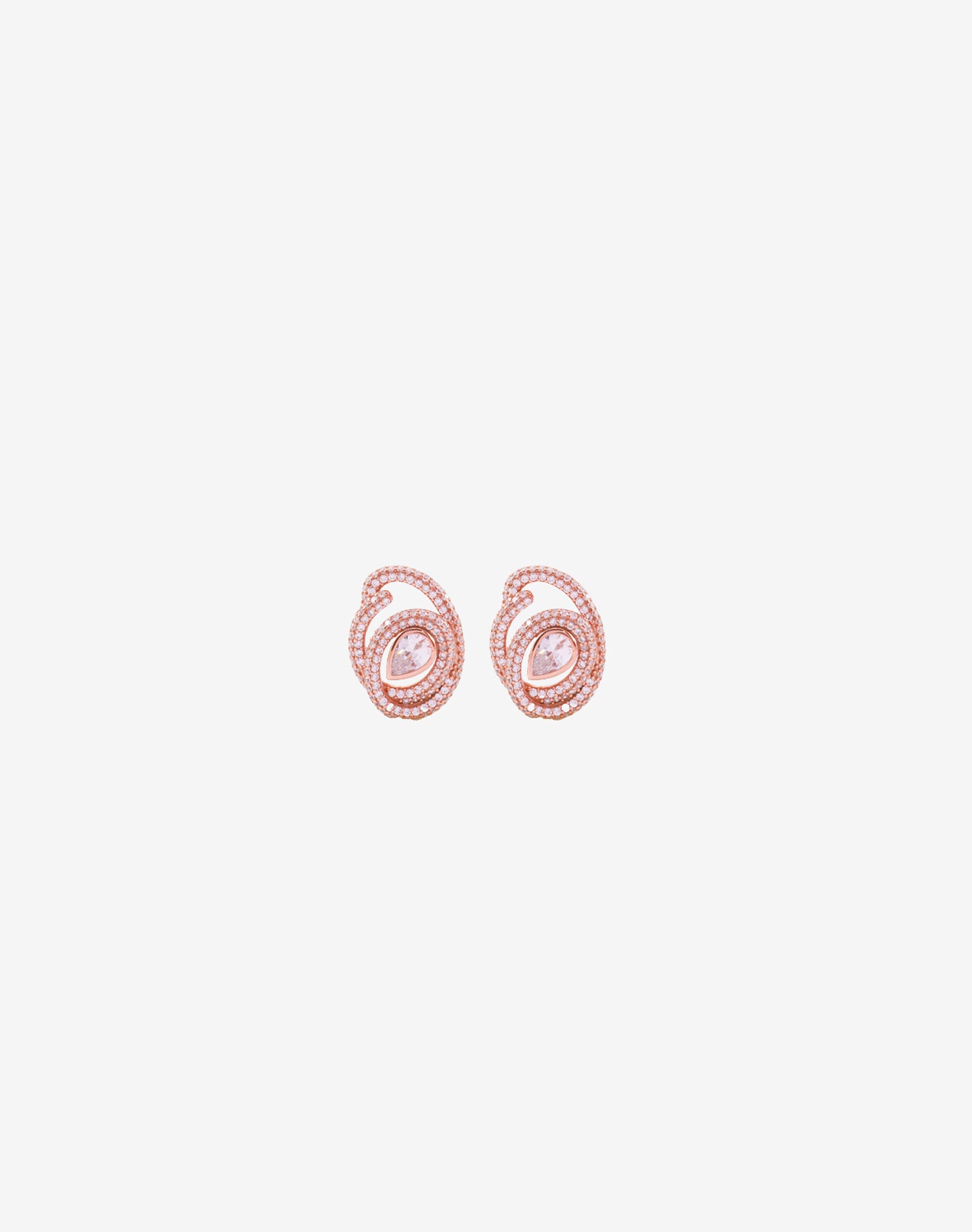 Rose Majestic Pear Earrings