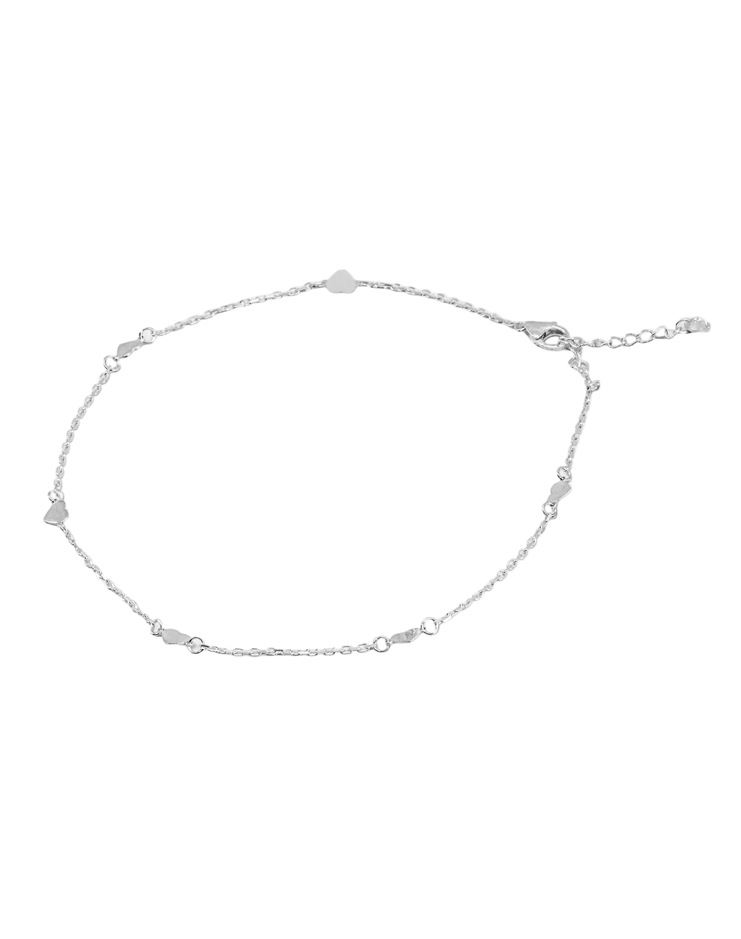 Silver Lover Anklet