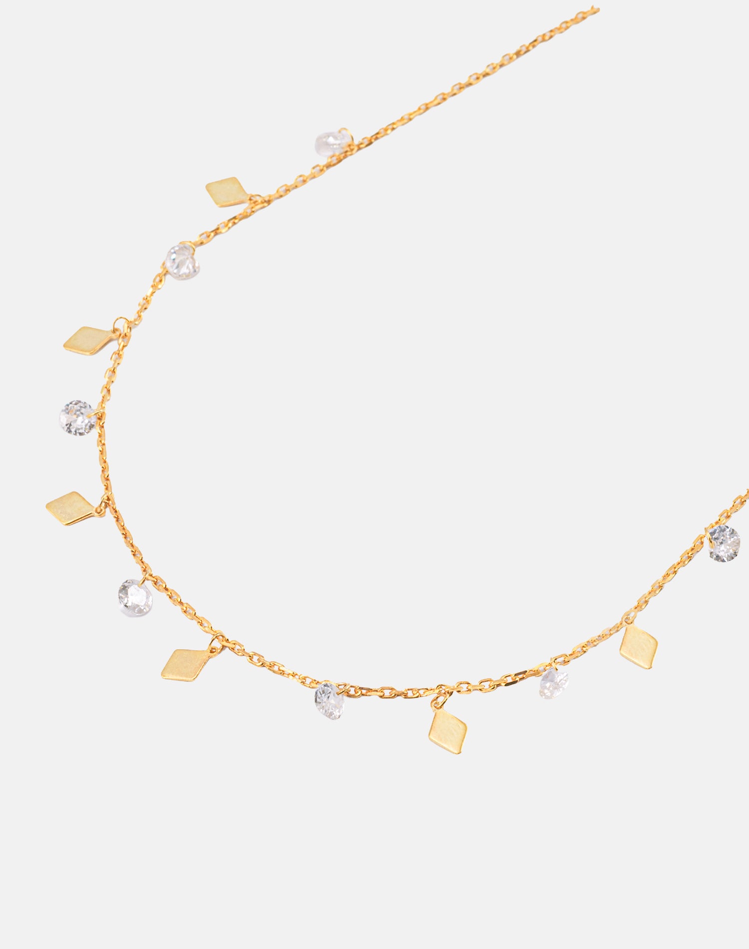 Gold Kite Charm Pendant chain