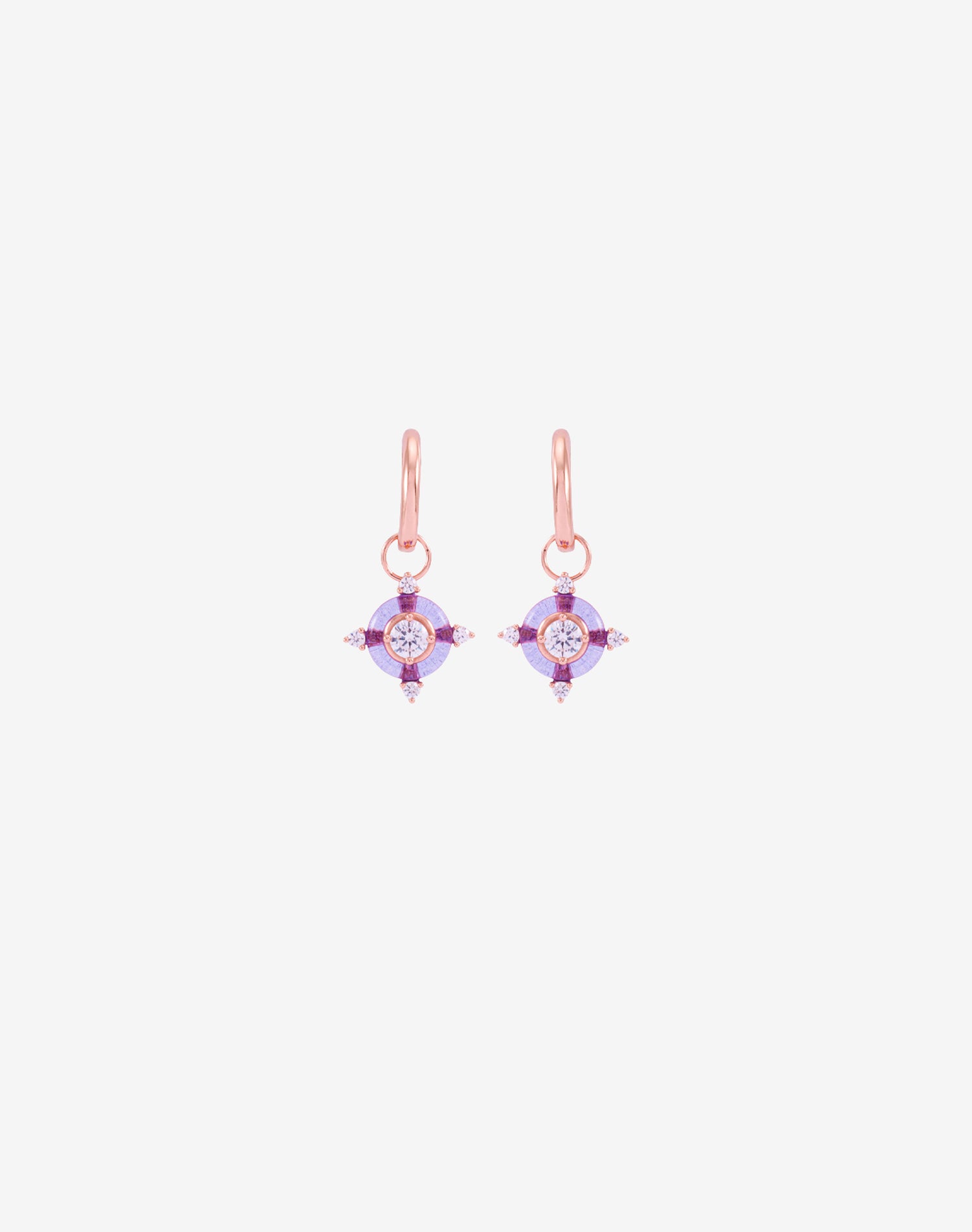 Rose Violet Lumina Earrings