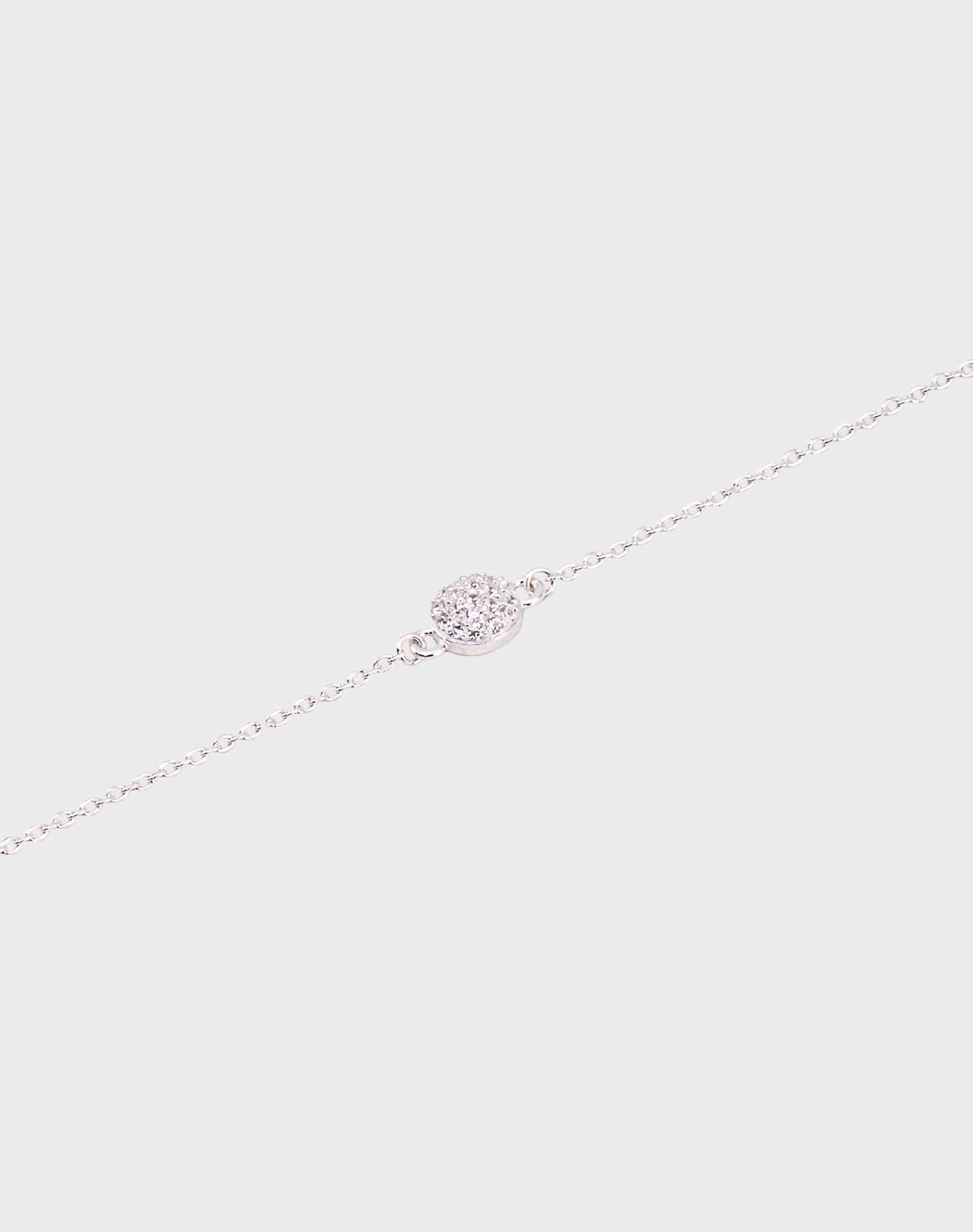 Silver Sparkling Dome Bracelet