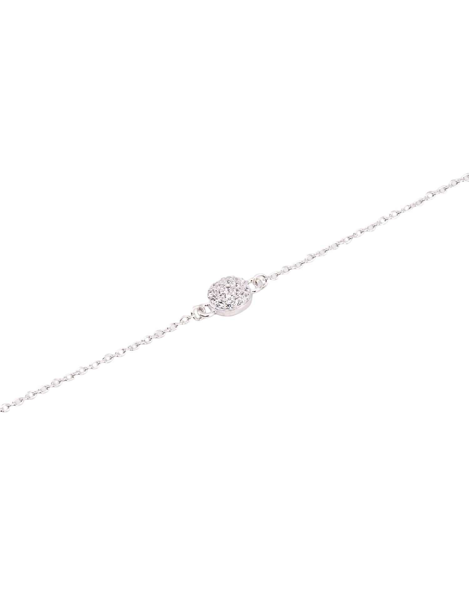 Silver Sparkling Dome Bracelet