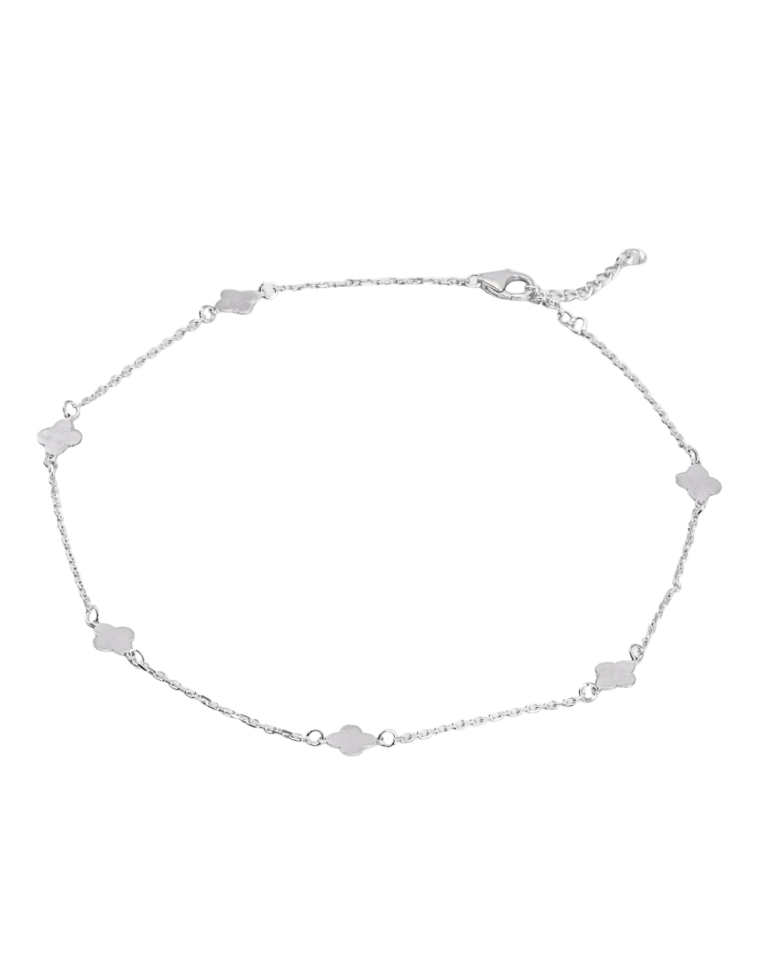 Silver Bloom Anklet