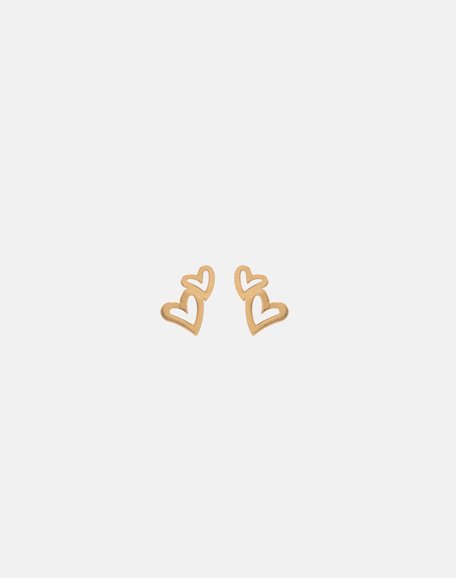 Gold Heart Is Yours Stud Earrings