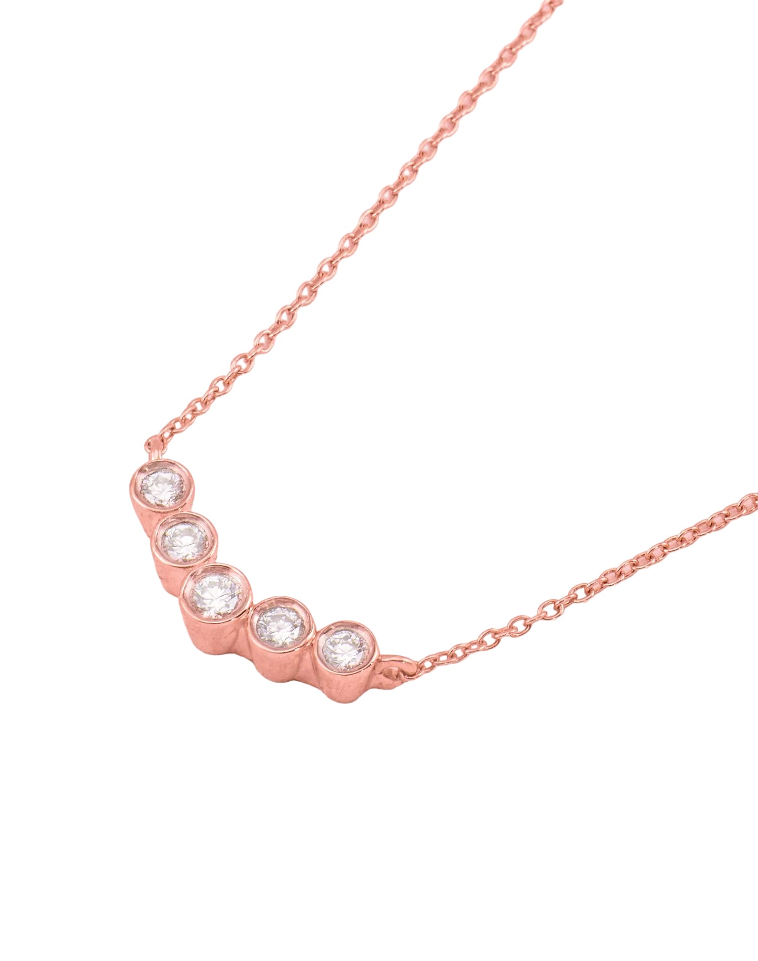 Rose Together Lab Grown Diamond Pendant Chain