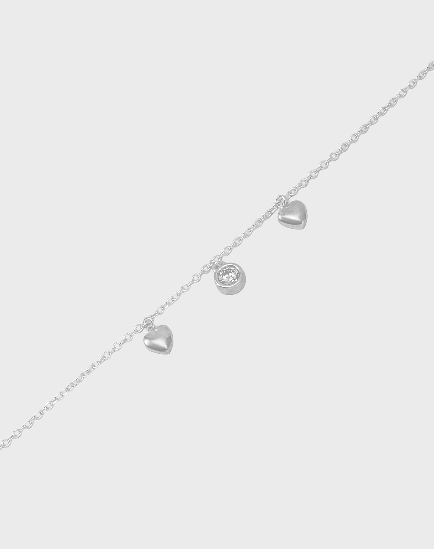 Silver Love at First Charm Bracelet
