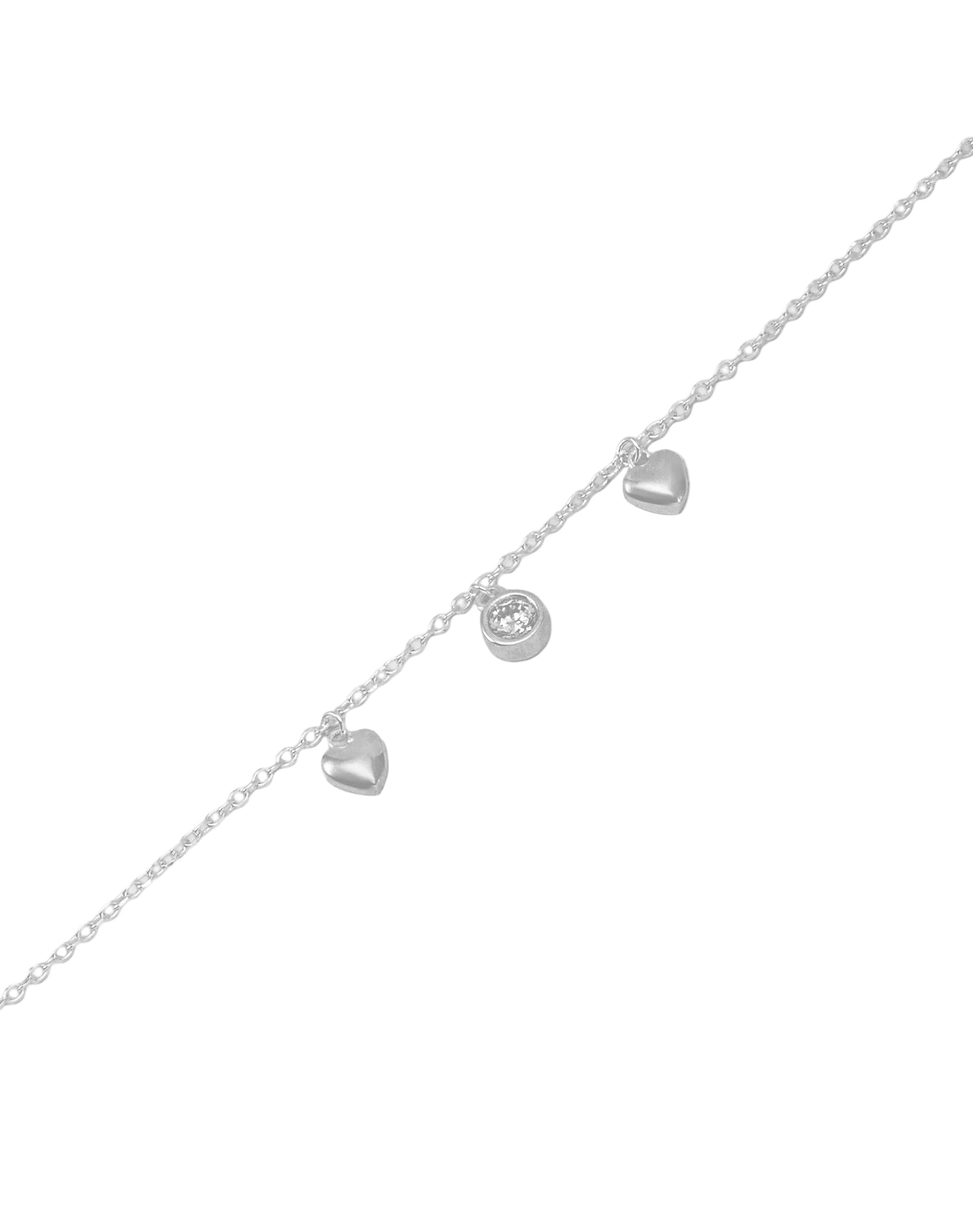 Silver Love at First Charm Bracelet