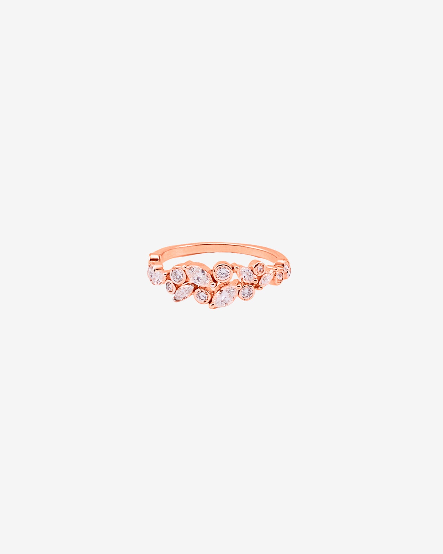 Rose Petalia Cluster Lab Grown Diamond Ring