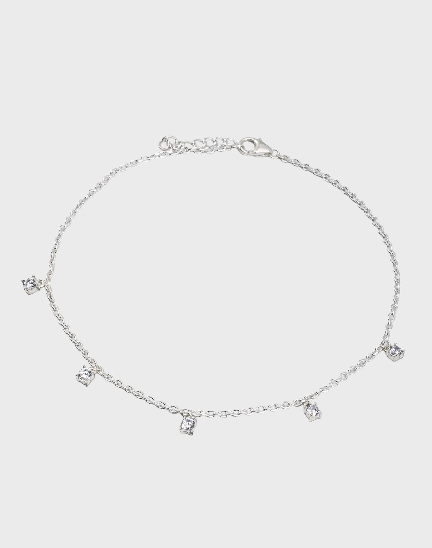 Silver Classic Shine Anklet