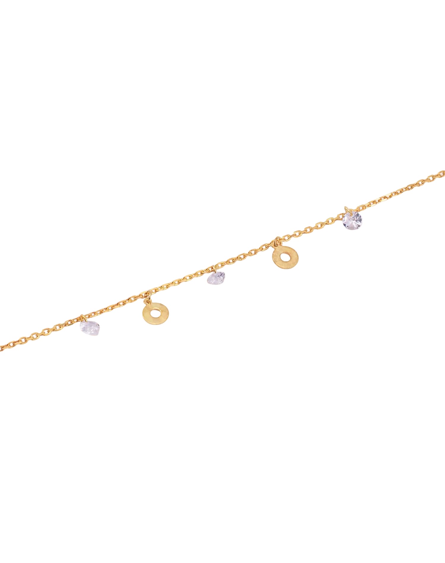 Gold Like a Donut Charm Bracelet