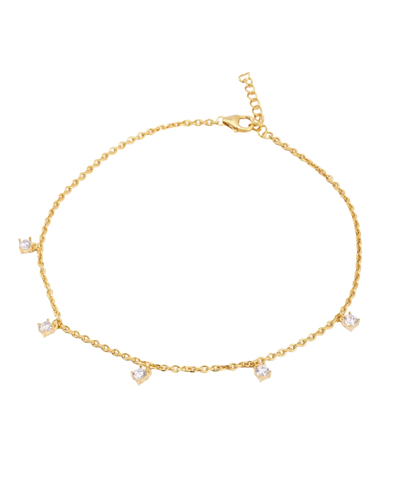 Gold Classic Shine Anklet