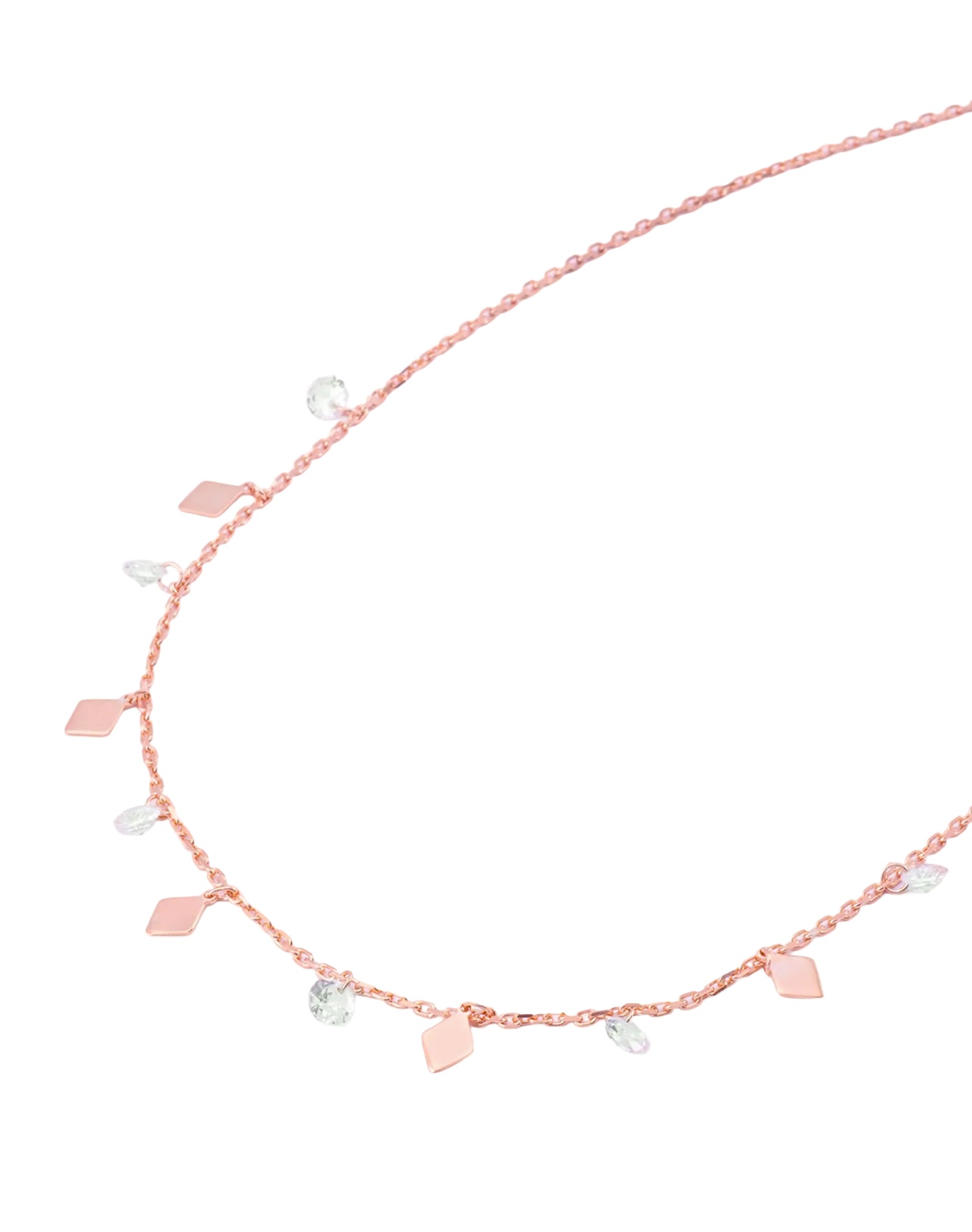 Rose Kite Charm Pendant Chain