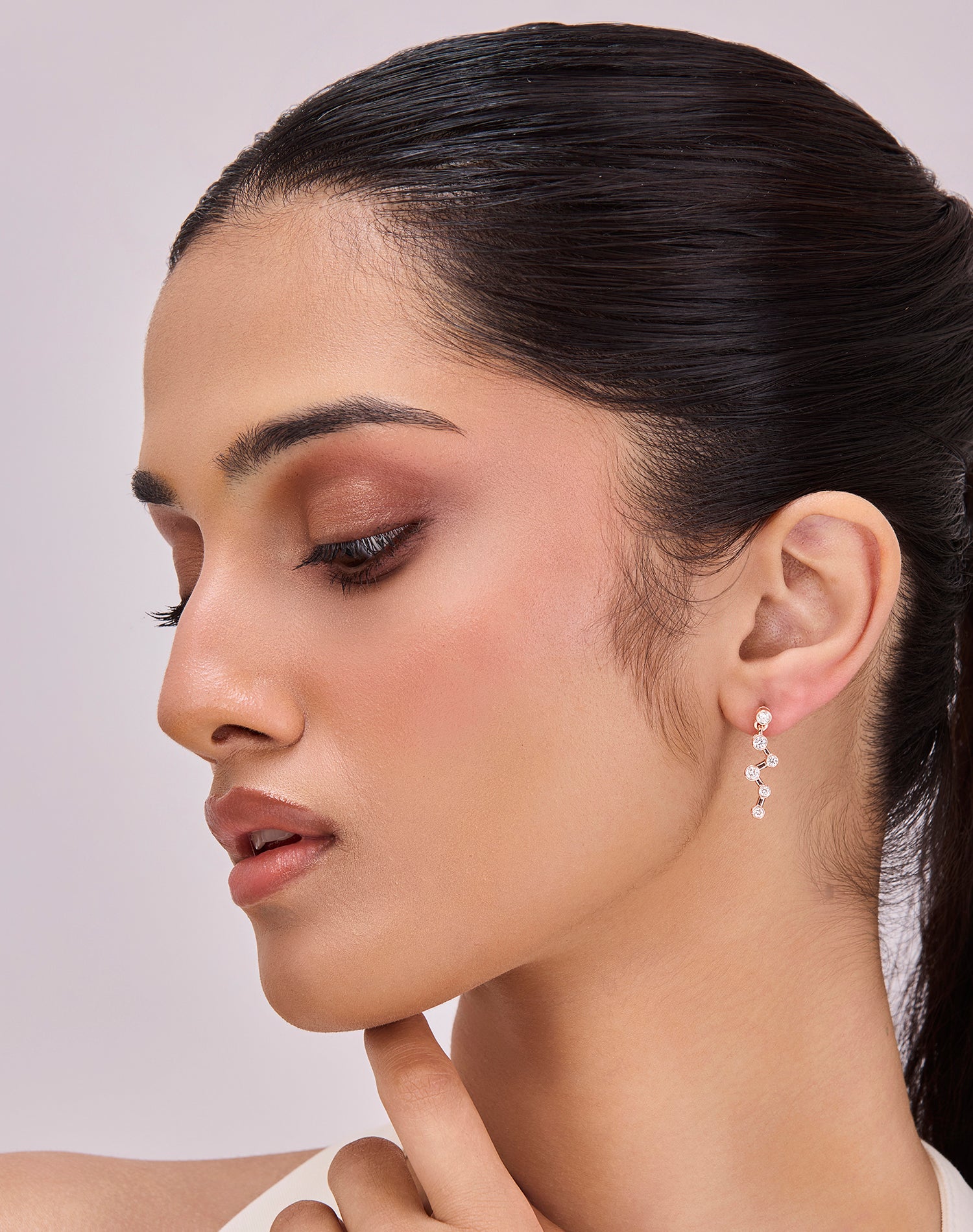Rose Stargaze Lab Grown Diamond Earrings
