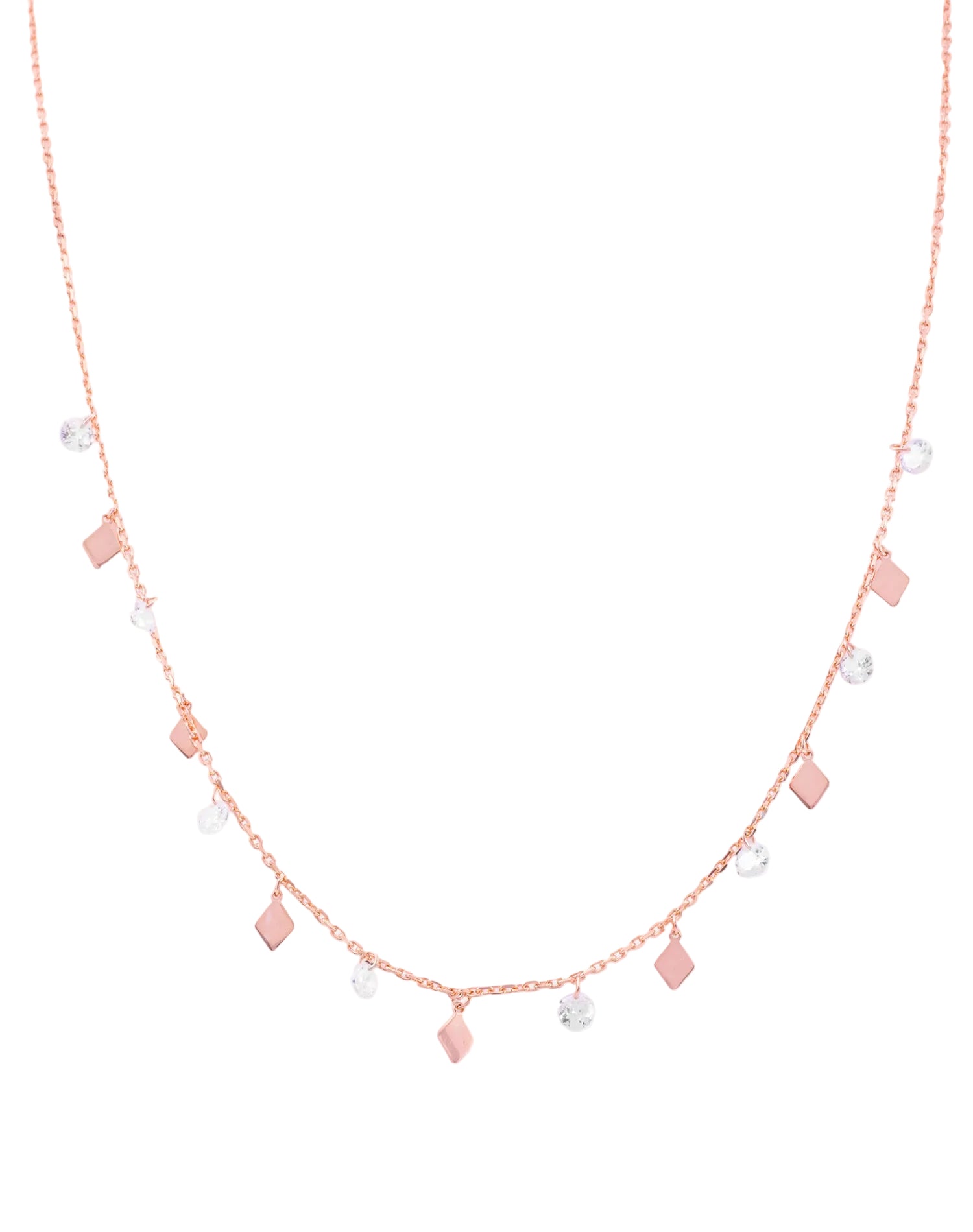 Rose Kite Charm Pendant Chain