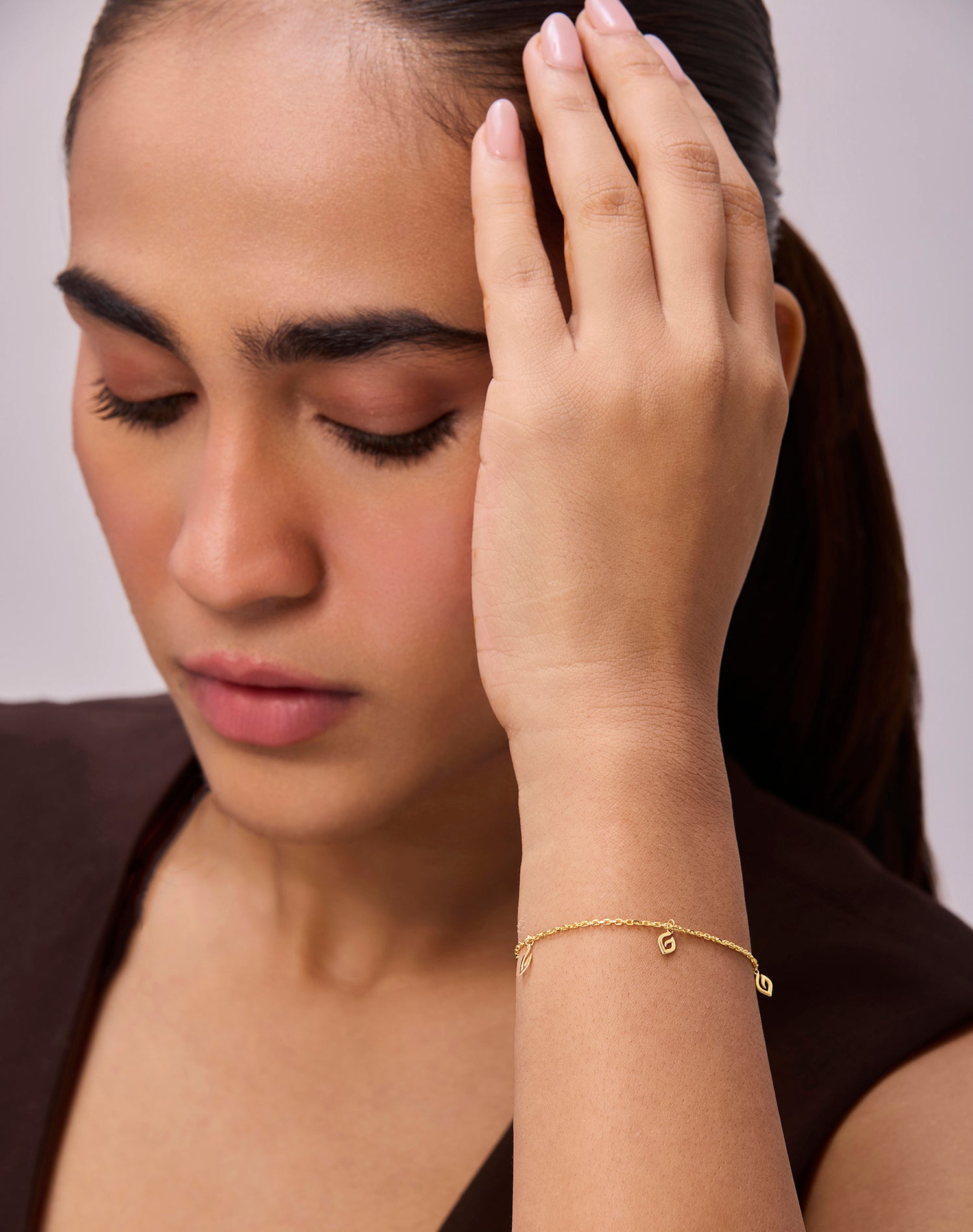 Gold Breeze Charm Bracelet