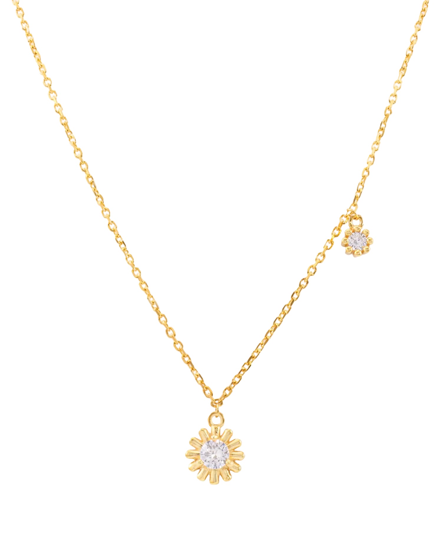 Gold Petaline Pendant Chain