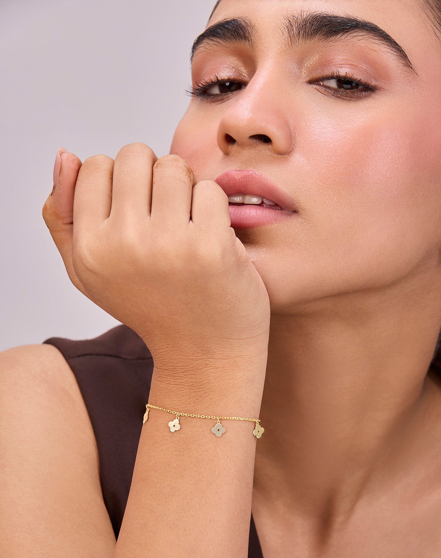 Gold Garden Whisper Charm bracelet