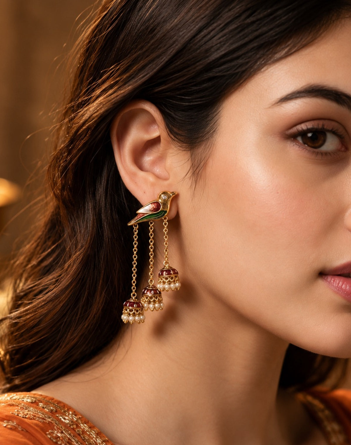 Song Bird Statement Earrings