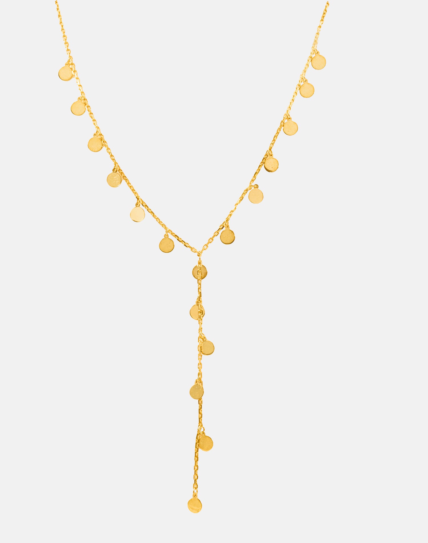 Gold Cute in Circles Charm Pendant Chain