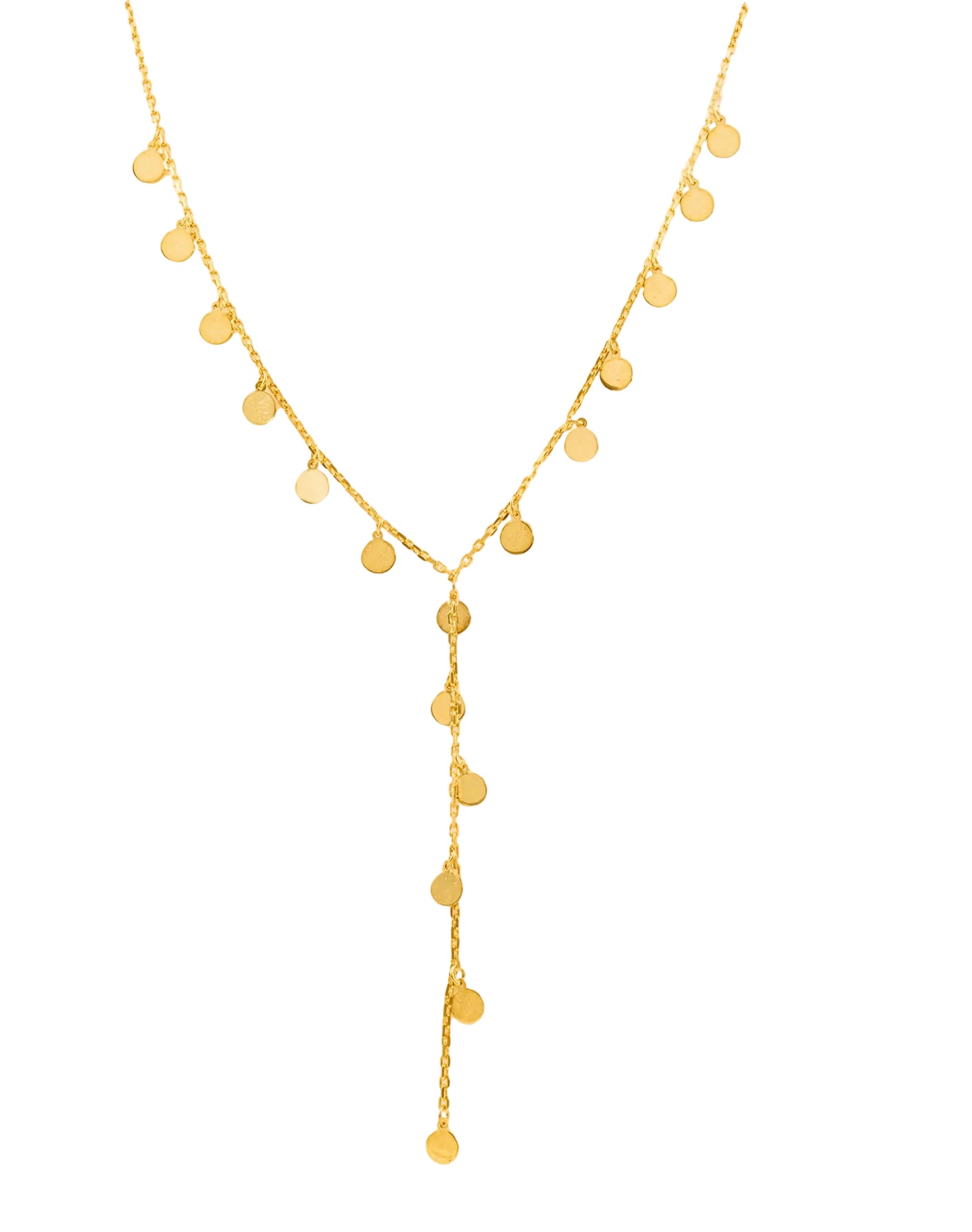 Gold Cute in Circles Charm Pendant Chain