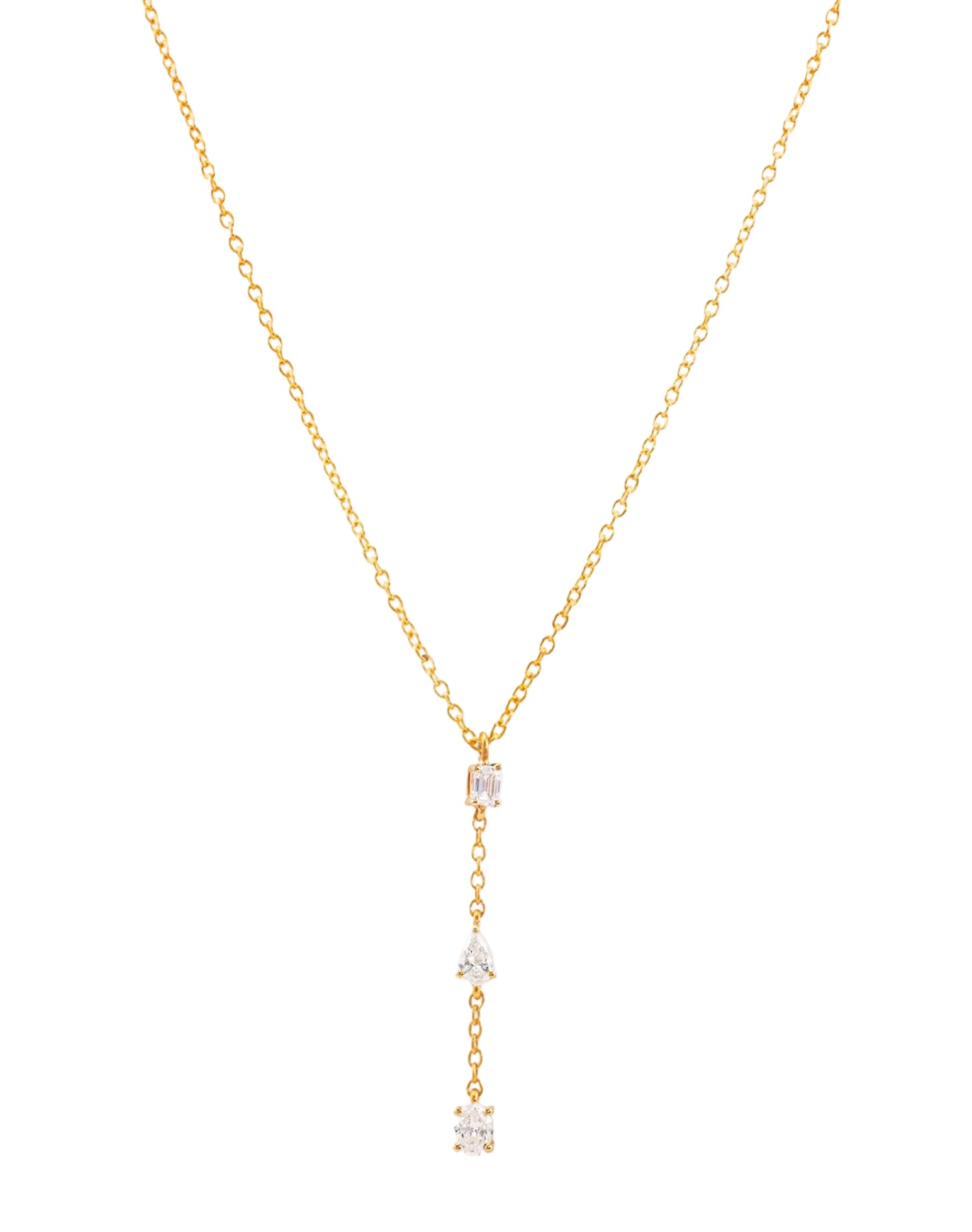 Gold As One Lab Grown Diamond Pendant Chain