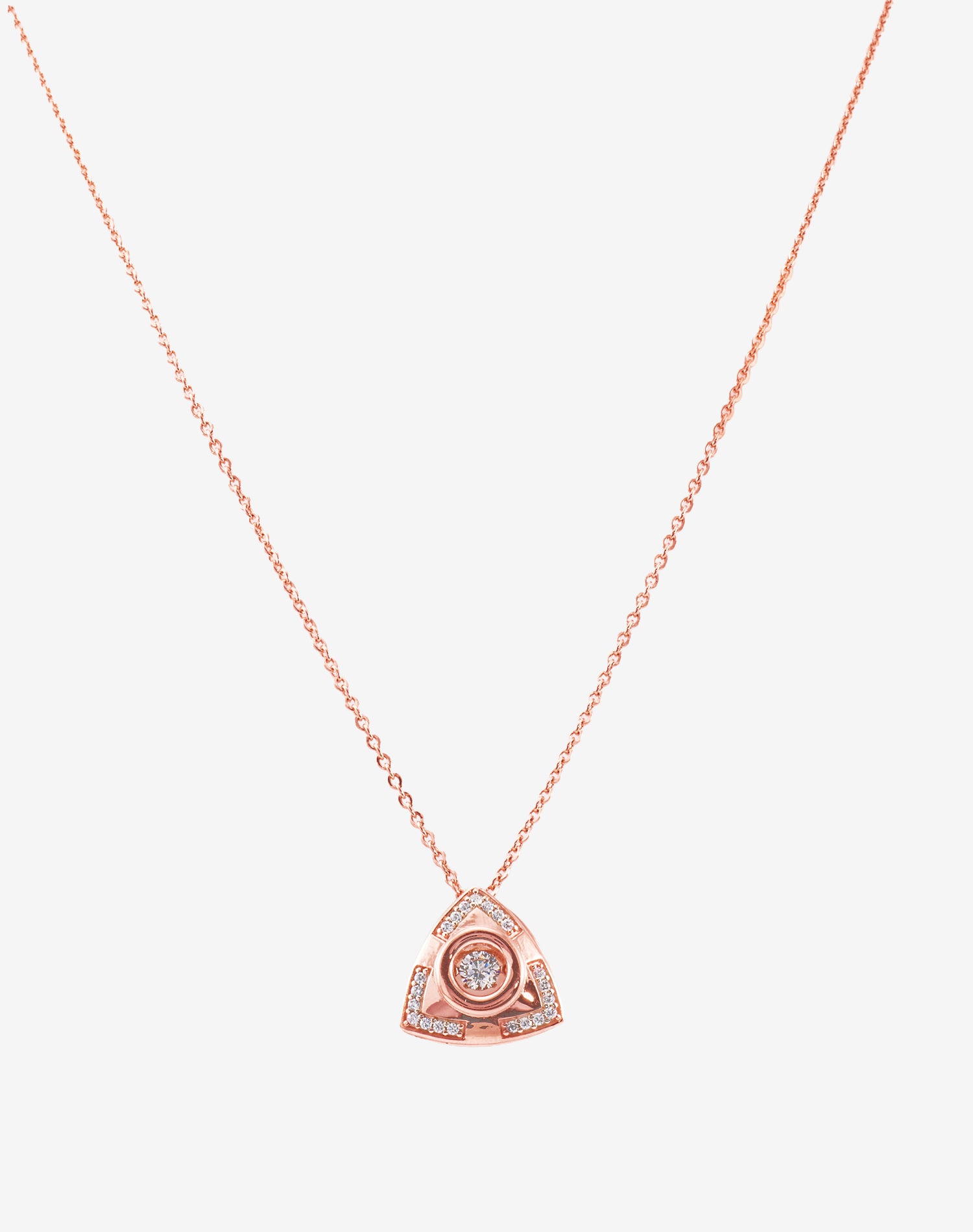 Rose Poise Dancing Diamond Pendant Chain