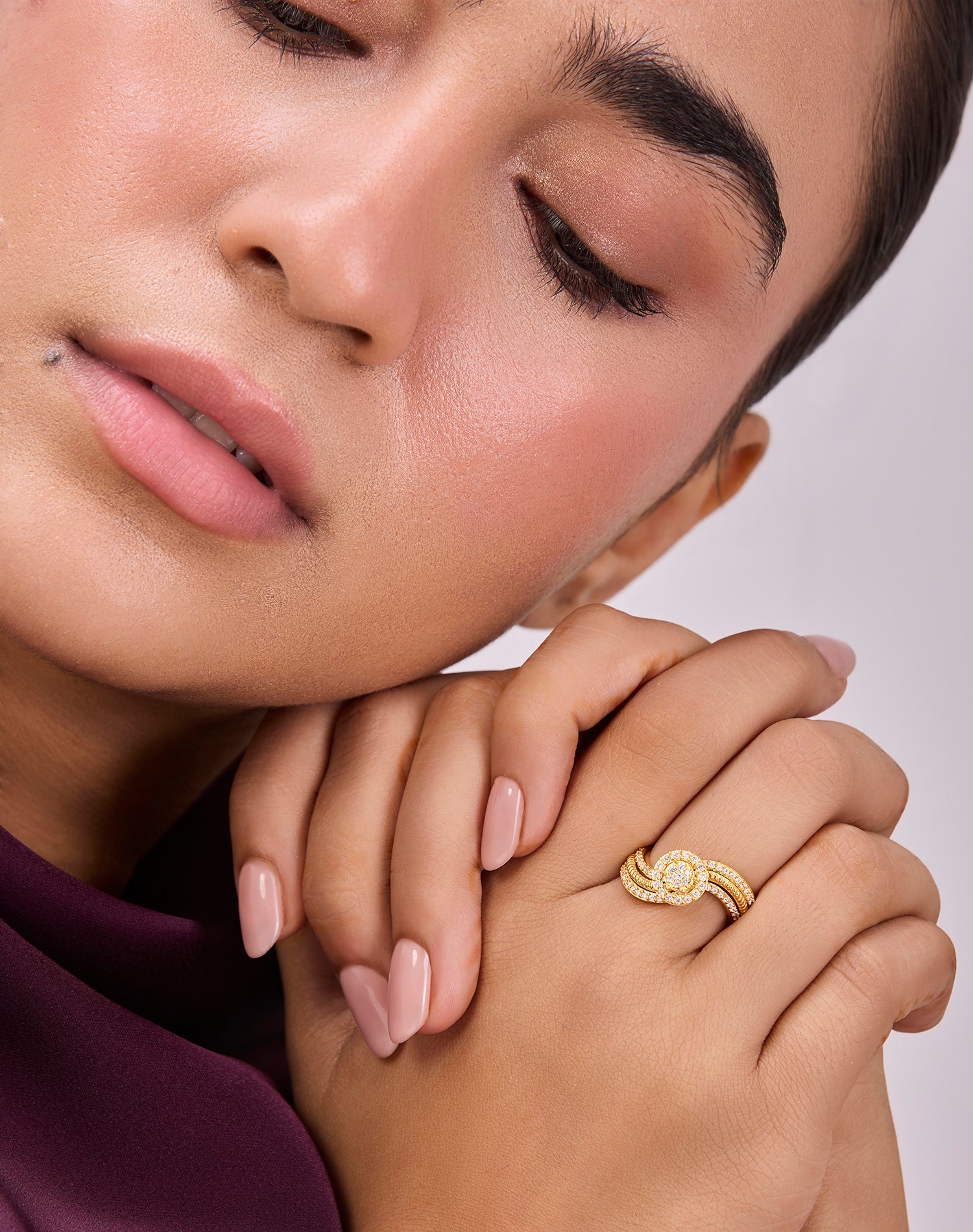 Gold Regal Solitaire Ring