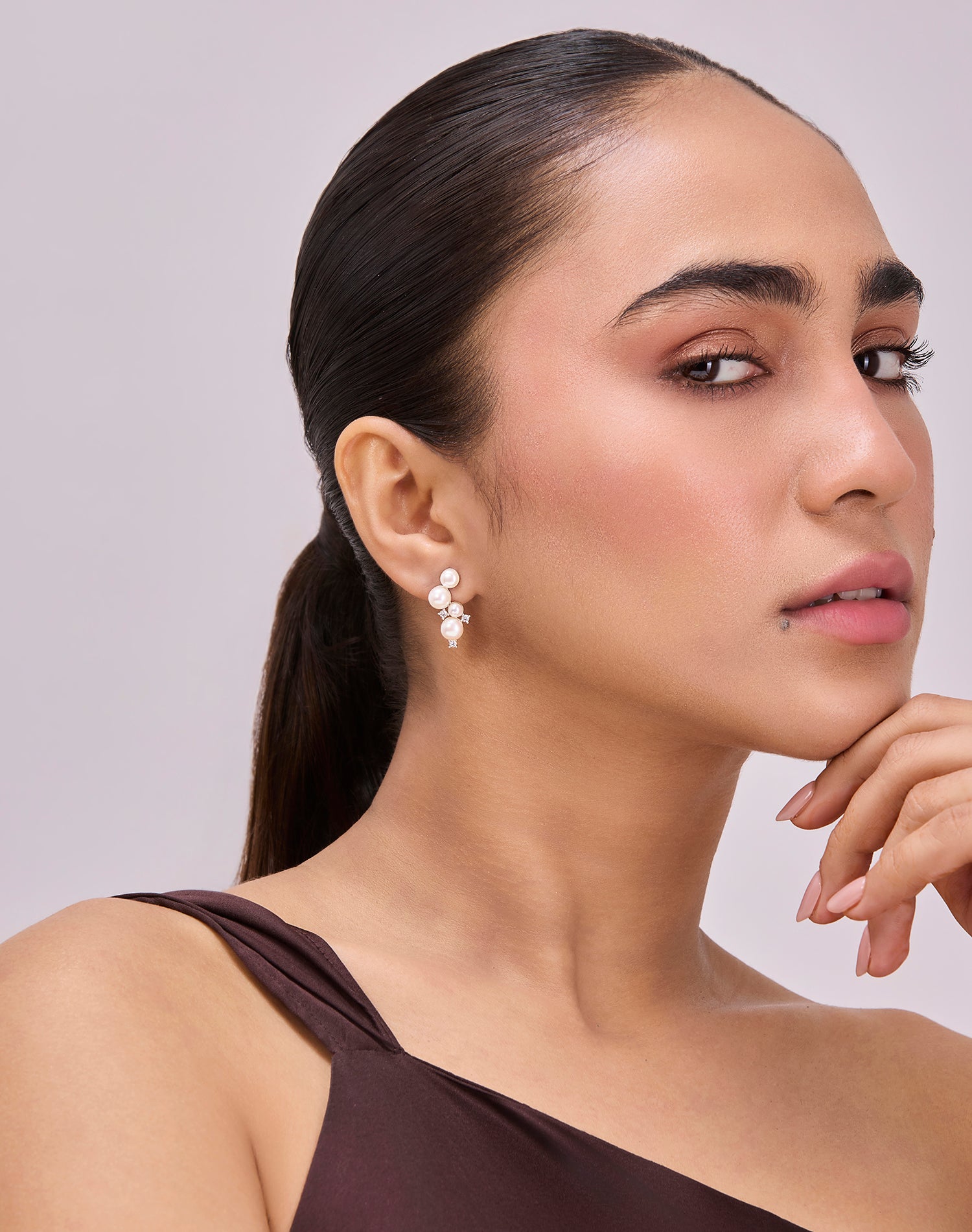 Silver Harmony Pearl Earrings