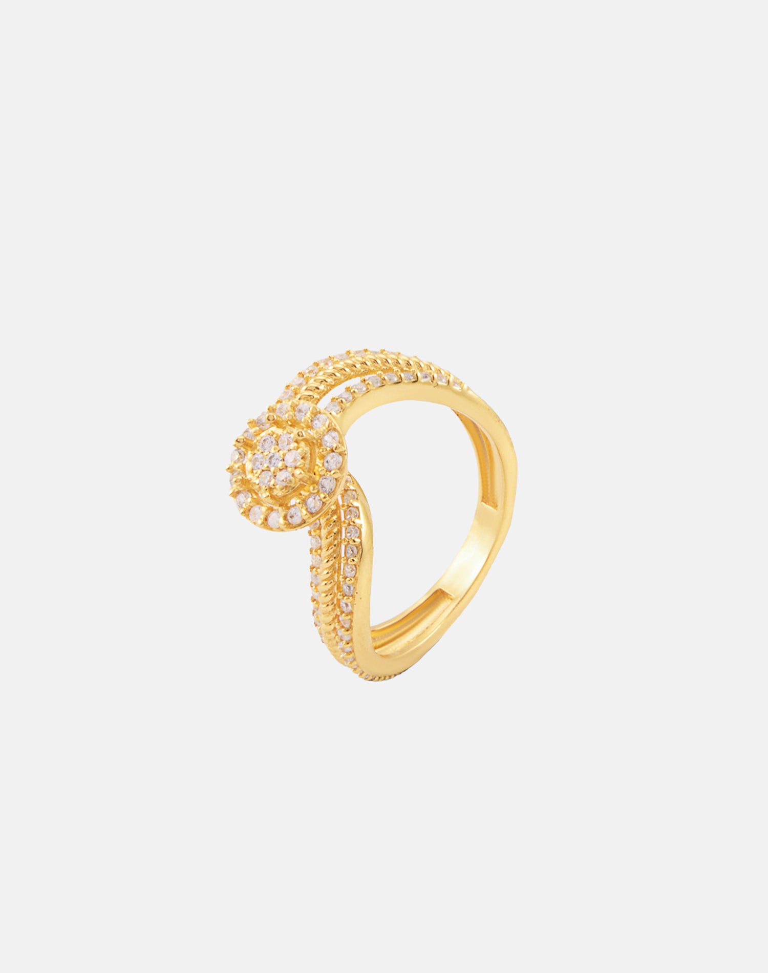 Gold Regal Solitaire Ring