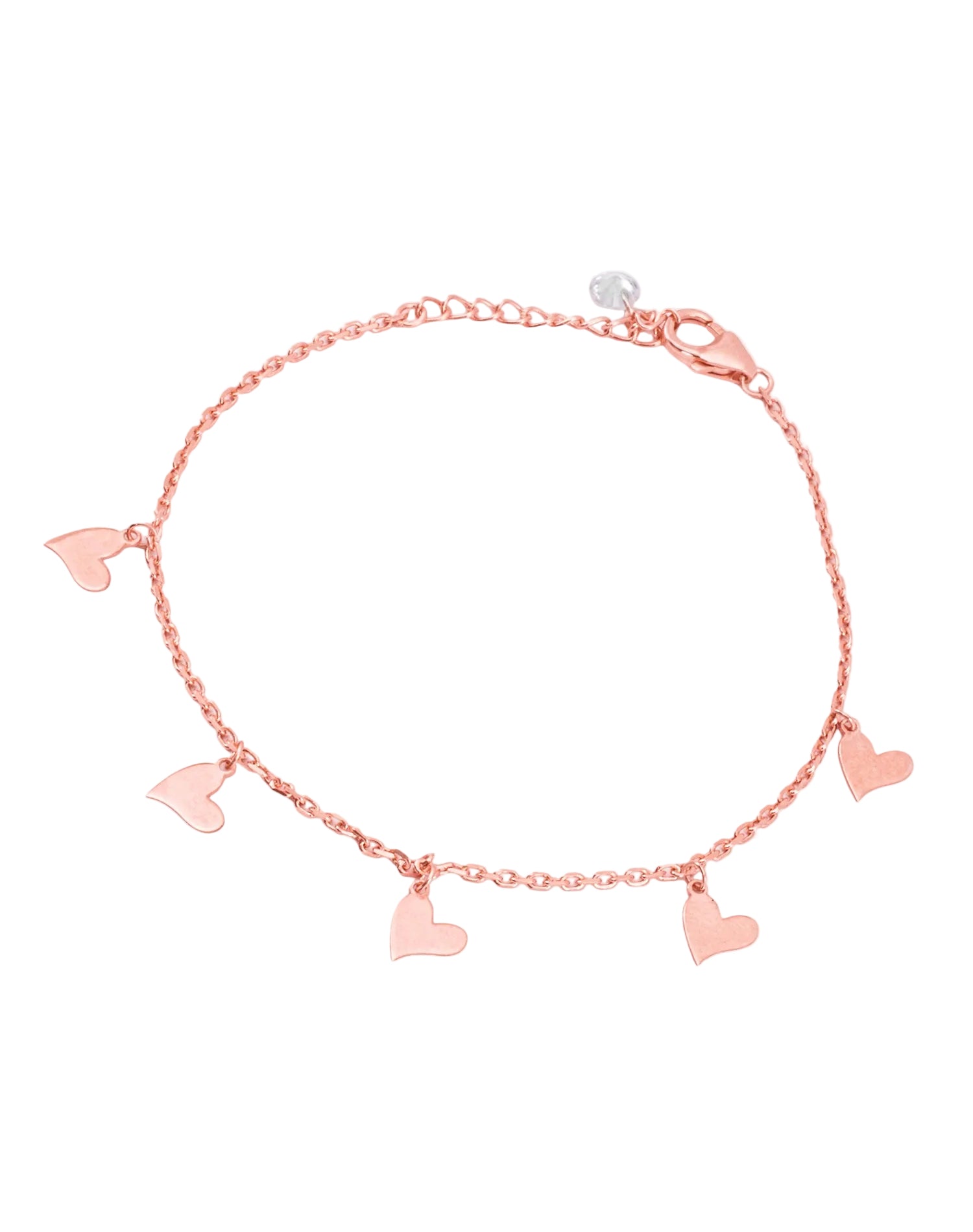 Rose Falling In Love Charm Bracelet