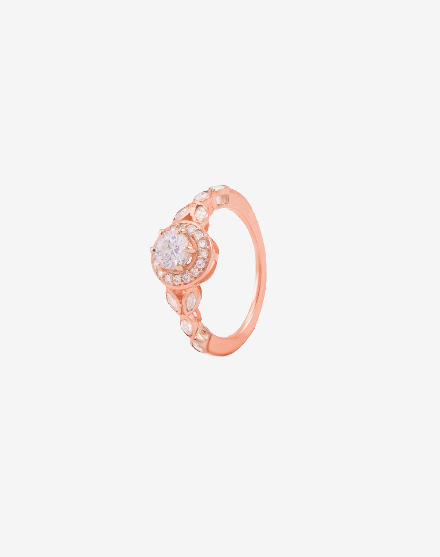 Rose Blush Solitaire Ring