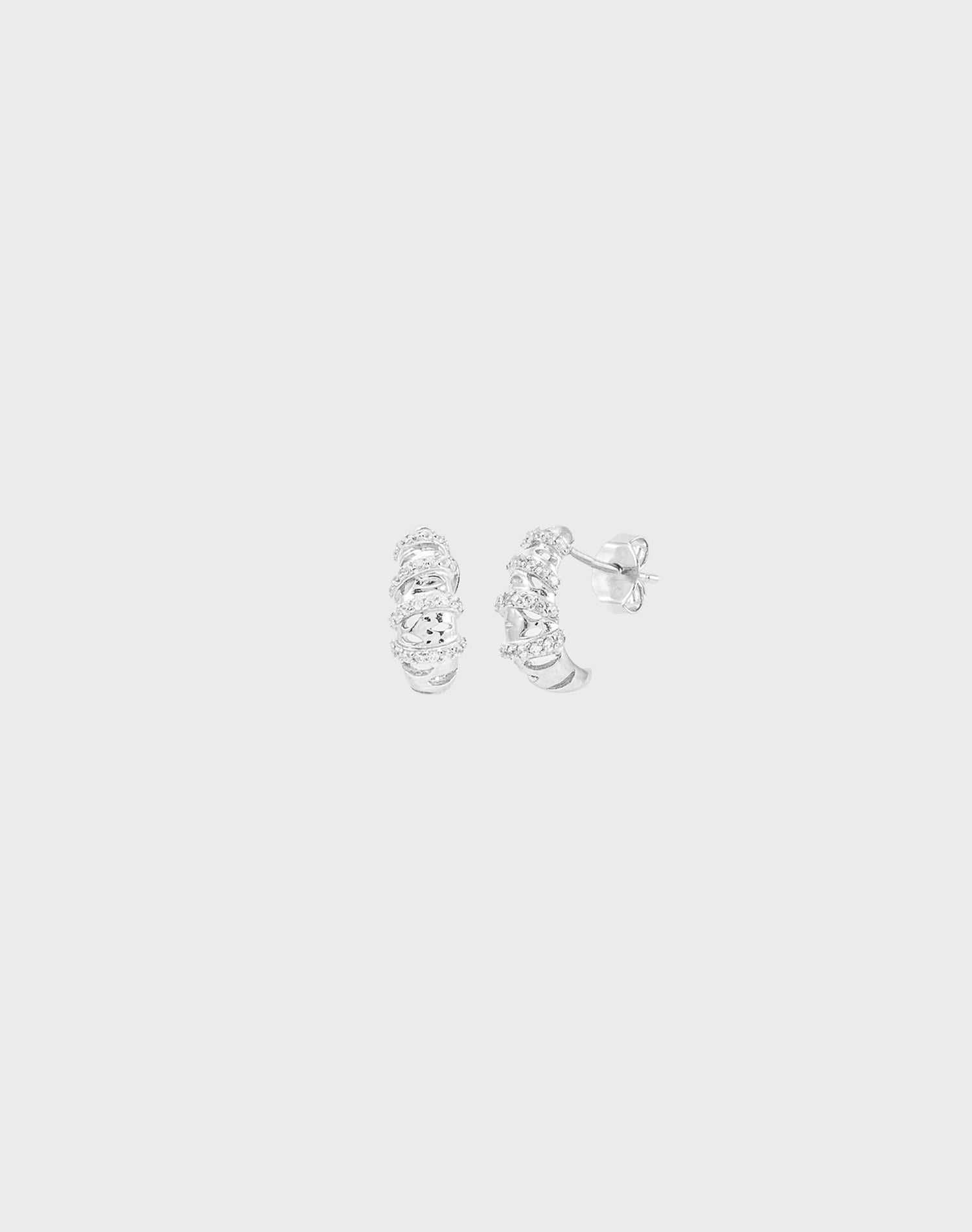 Silver Droplet Earrings