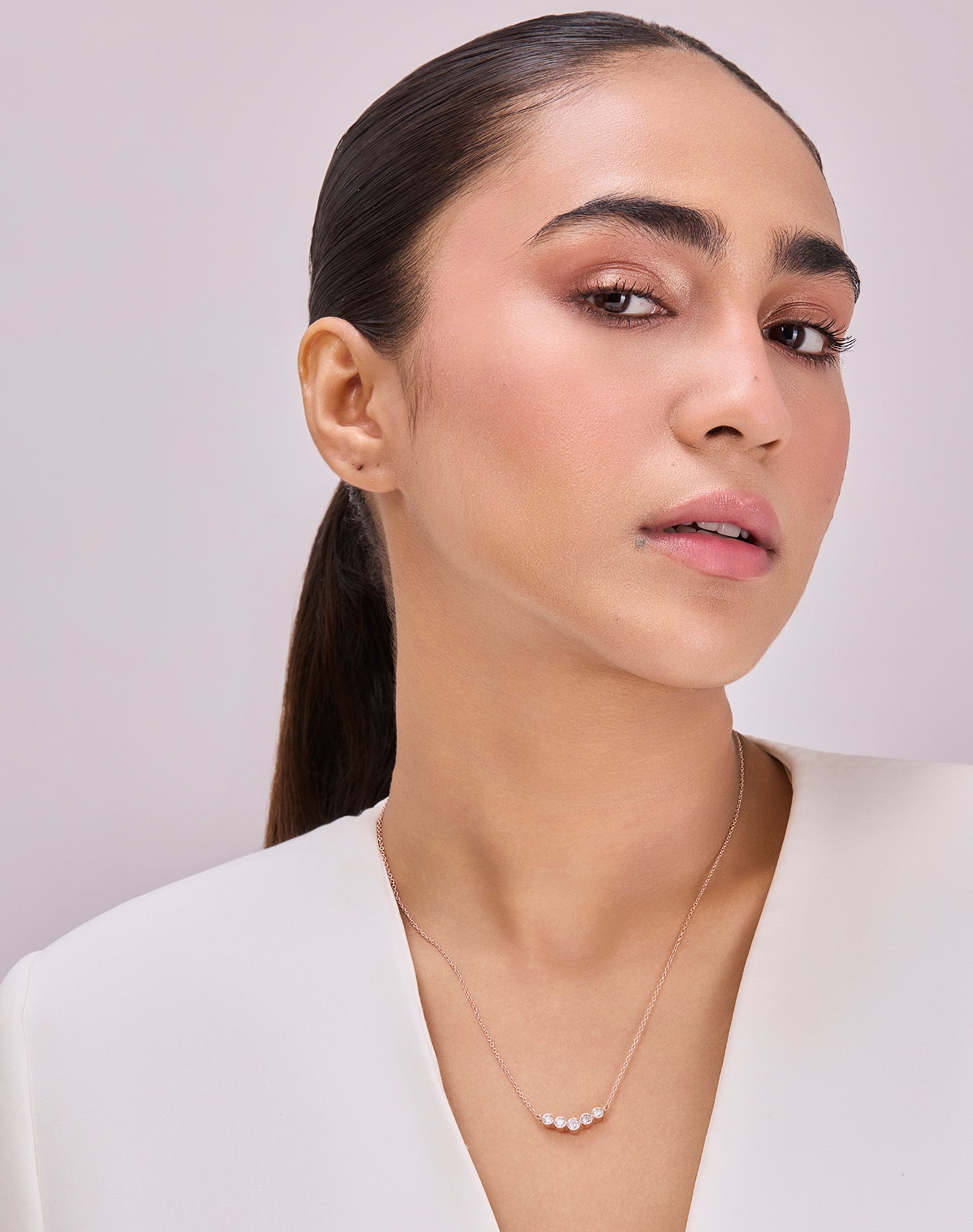 Rose Together Lab Grown Diamond Pendant Chain
