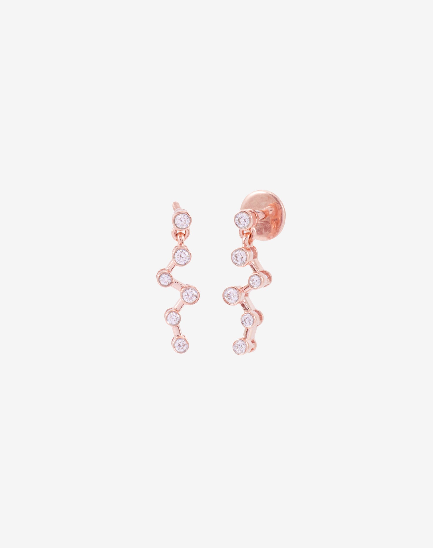 Rose Stargaze Lab Grown Diamond Earrings
