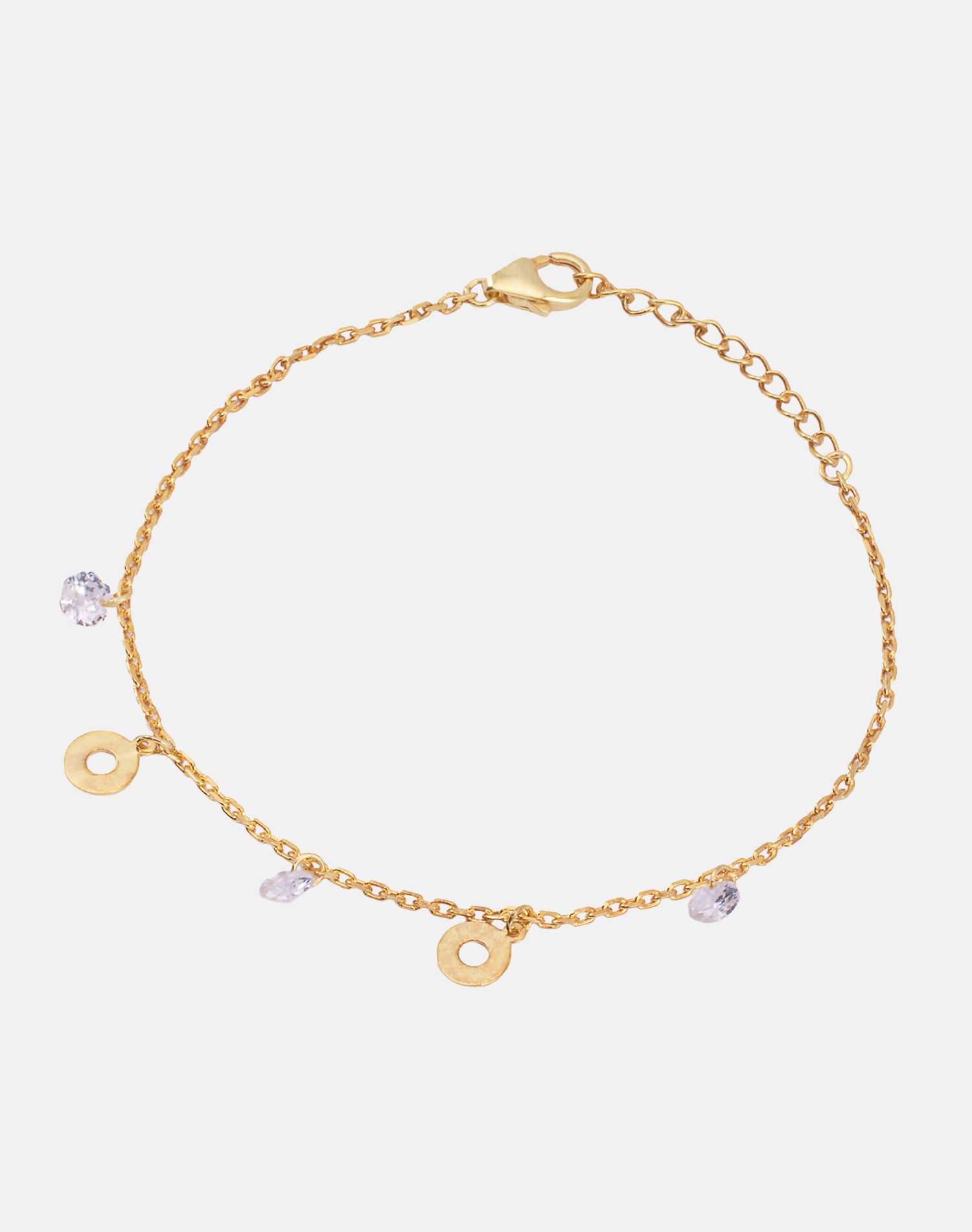 Gold Like a Donut Charm Bracelet