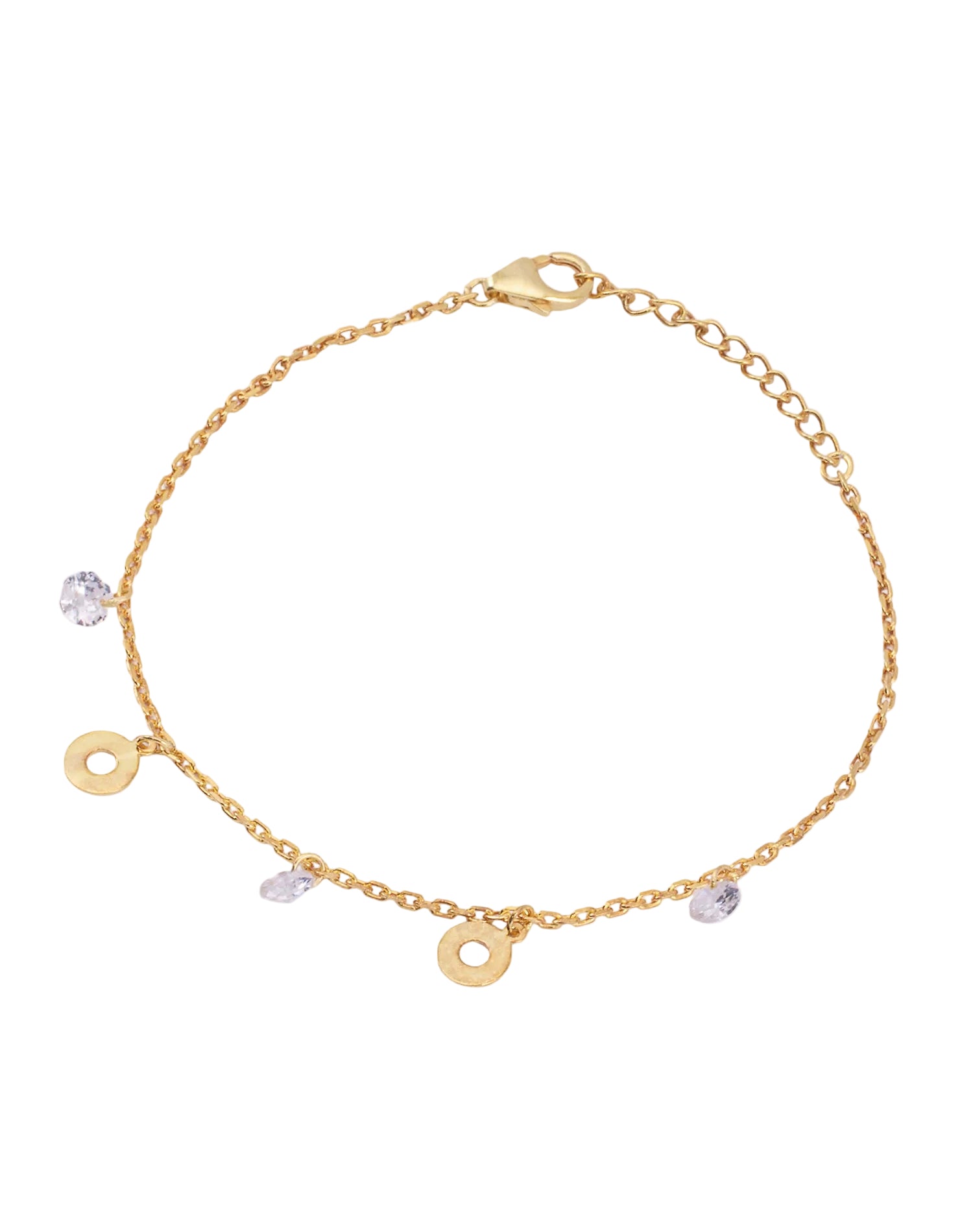 Gold Like a Donut Charm Bracelet