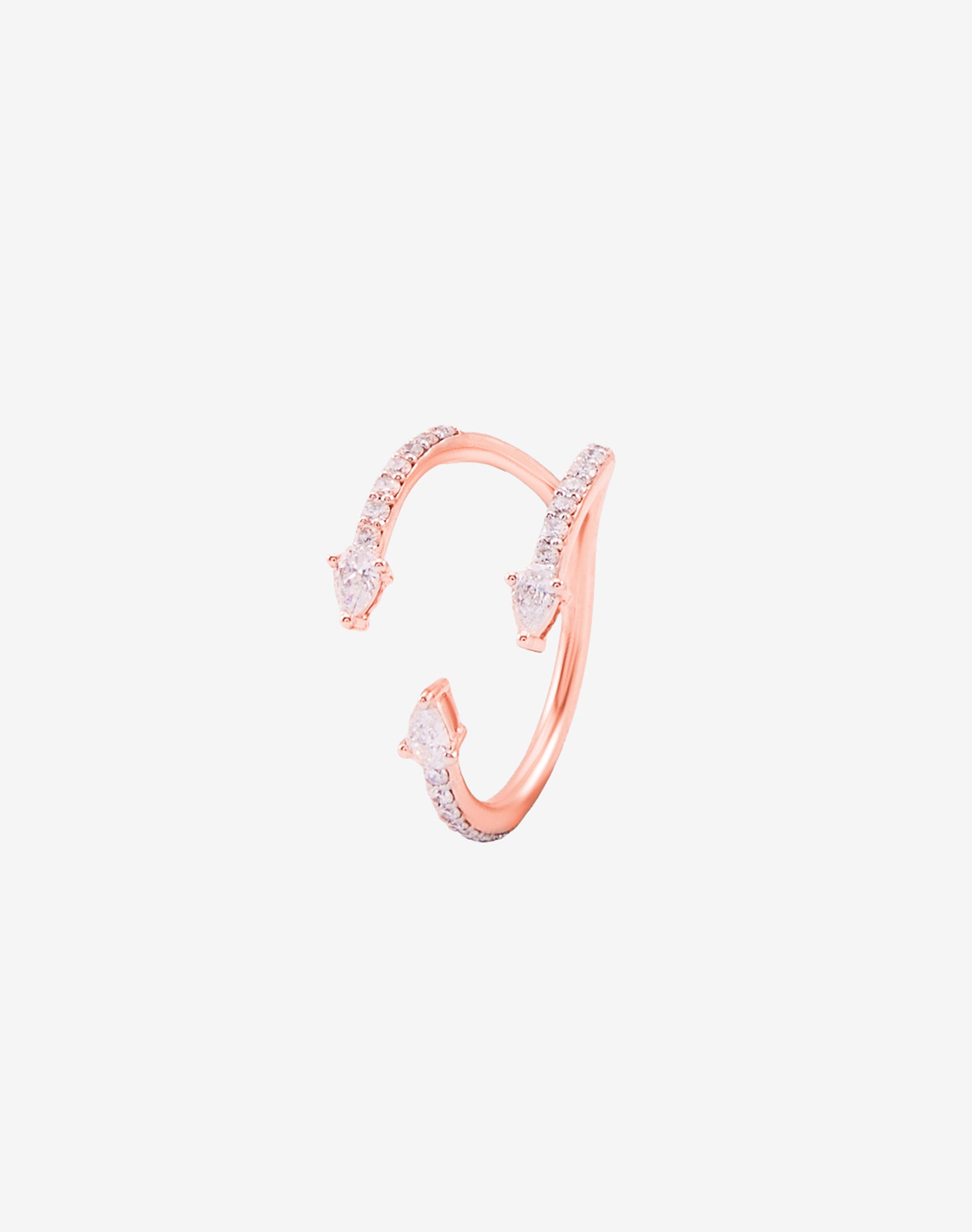 Rose Held Close Lab Grown Diamond Ring
