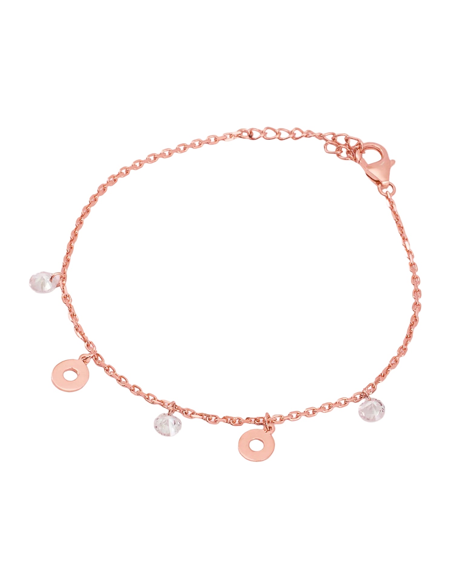 Rose Like a Donut Charm Bracelet